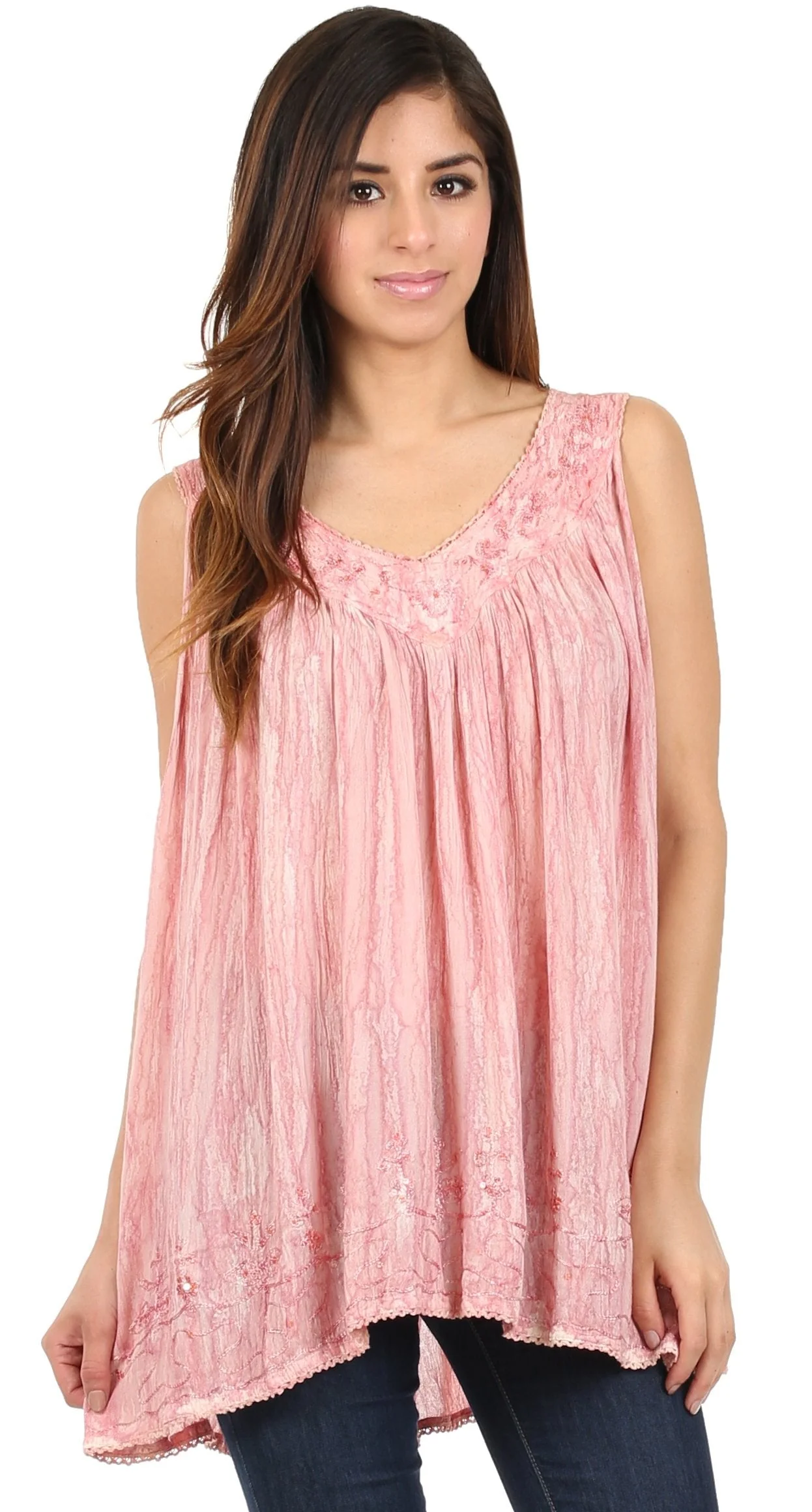 Sakkas Boho Love Sleeveless Blouse - Image 35