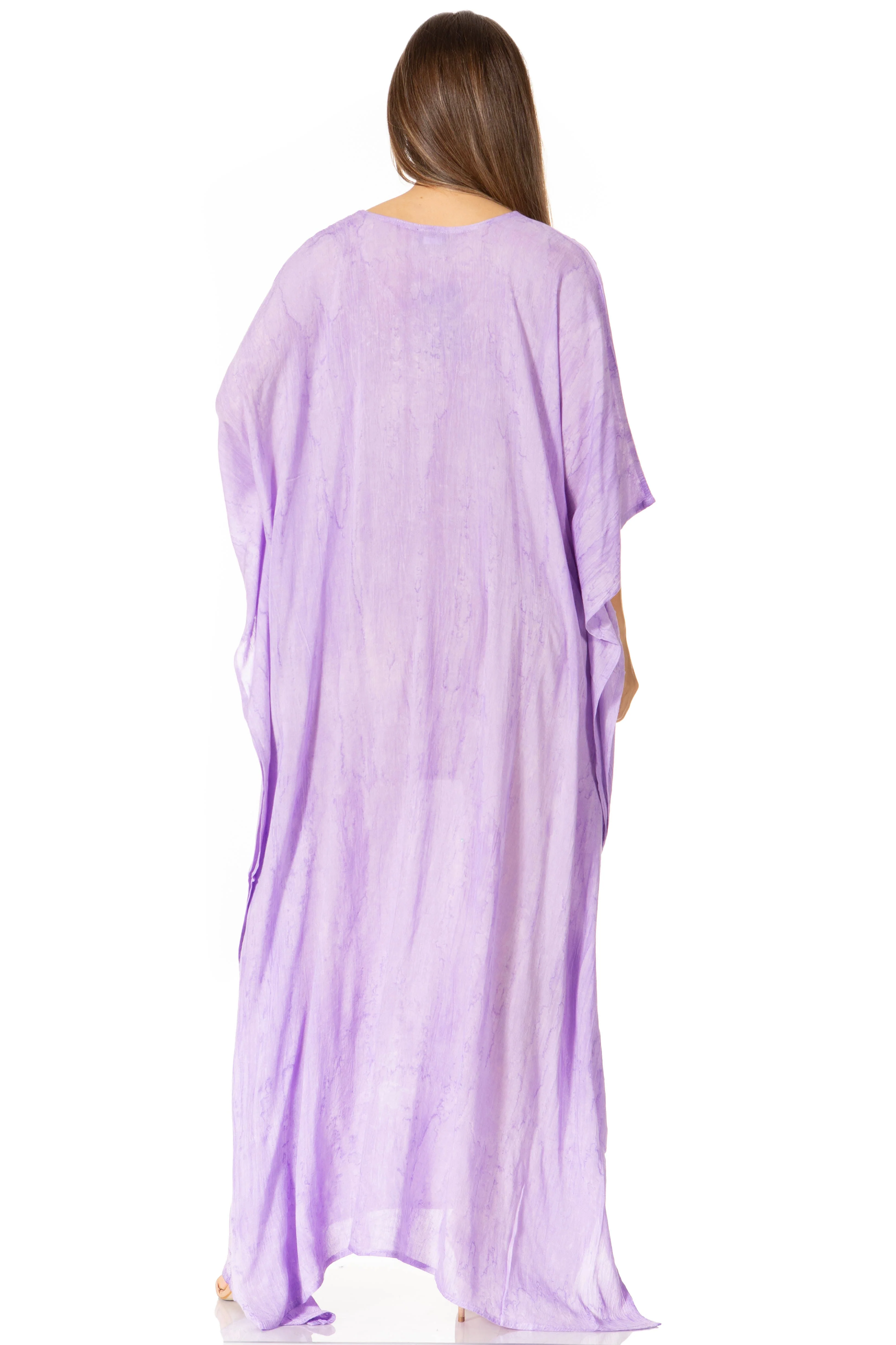 Sakkas Catia Women's Boho-Style Long Maxi Caftan for Lounging and Casual Wear - Image 181