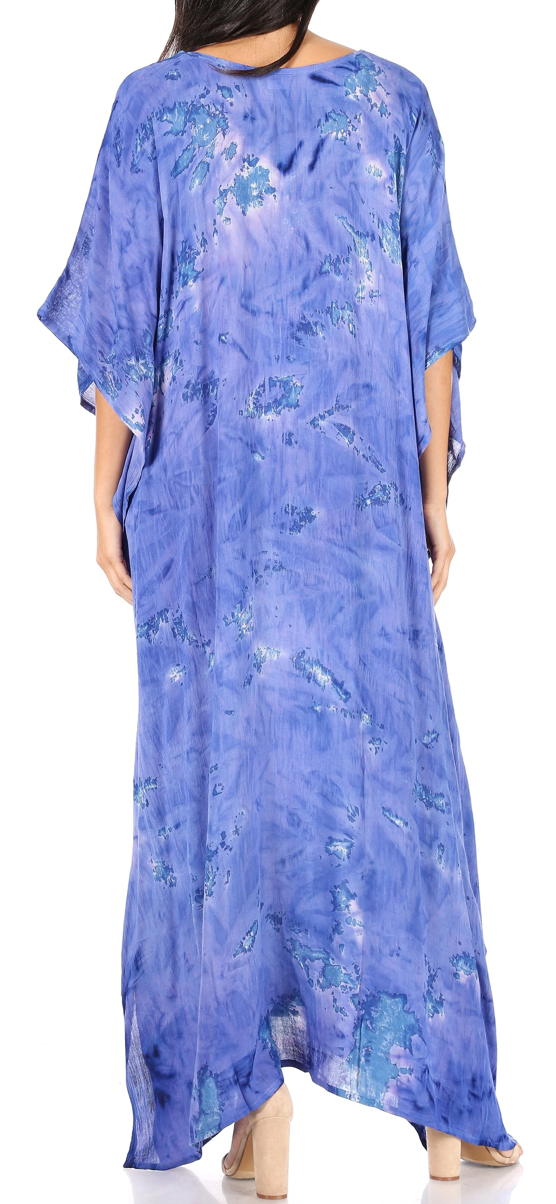 Sakkas Catia Women's Boho-Style Long Maxi Caftan for Lounging and Casual Wear - Image 22