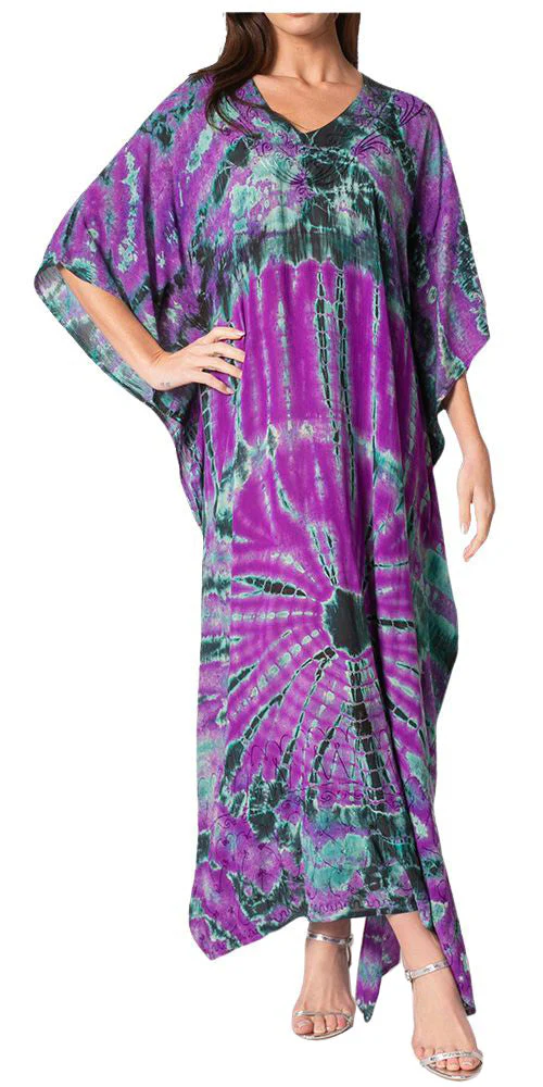 Sakkas Catia Women's Boho-Style Long Maxi Caftan for Lounging and Casual Wear - Image 33