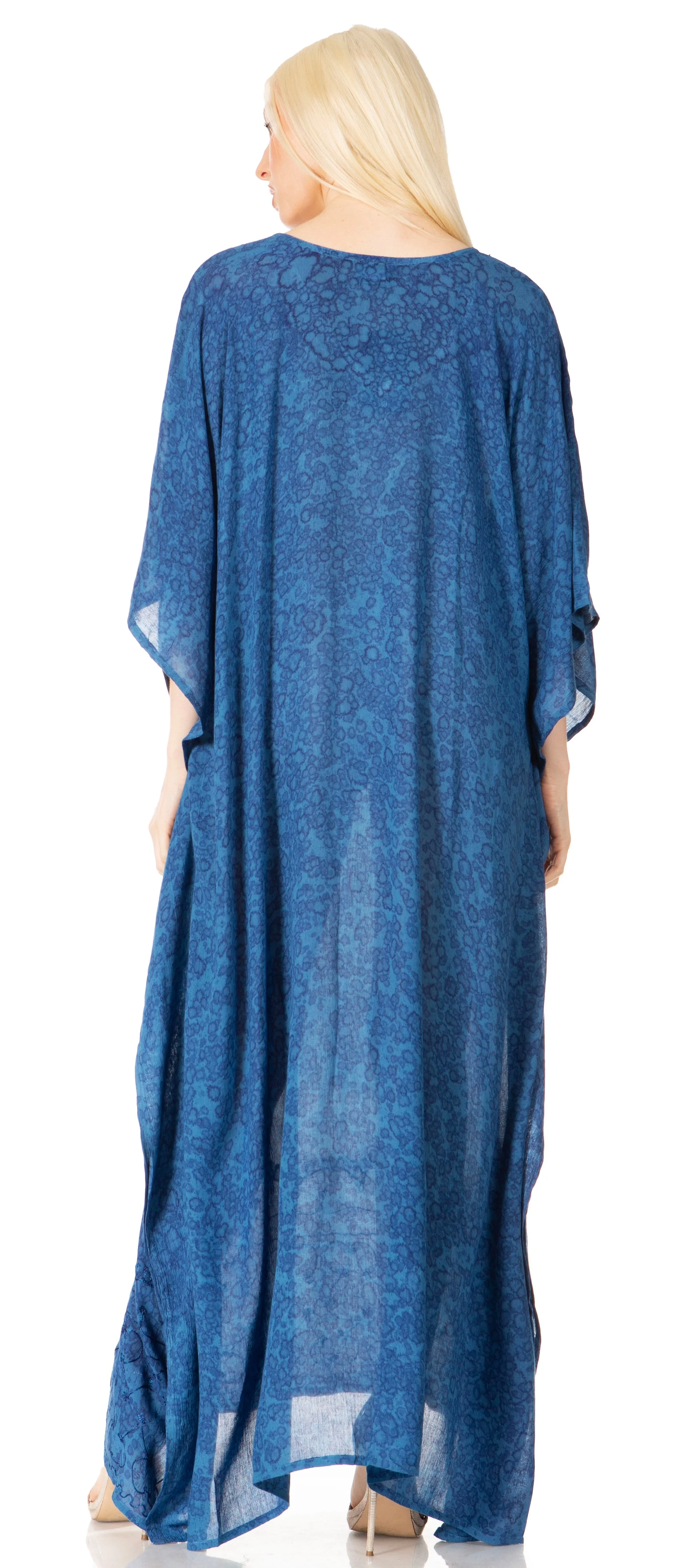 Sakkas Catia Women's Boho-Style Long Maxi Caftan for Lounging and Casual Wear - Image 83