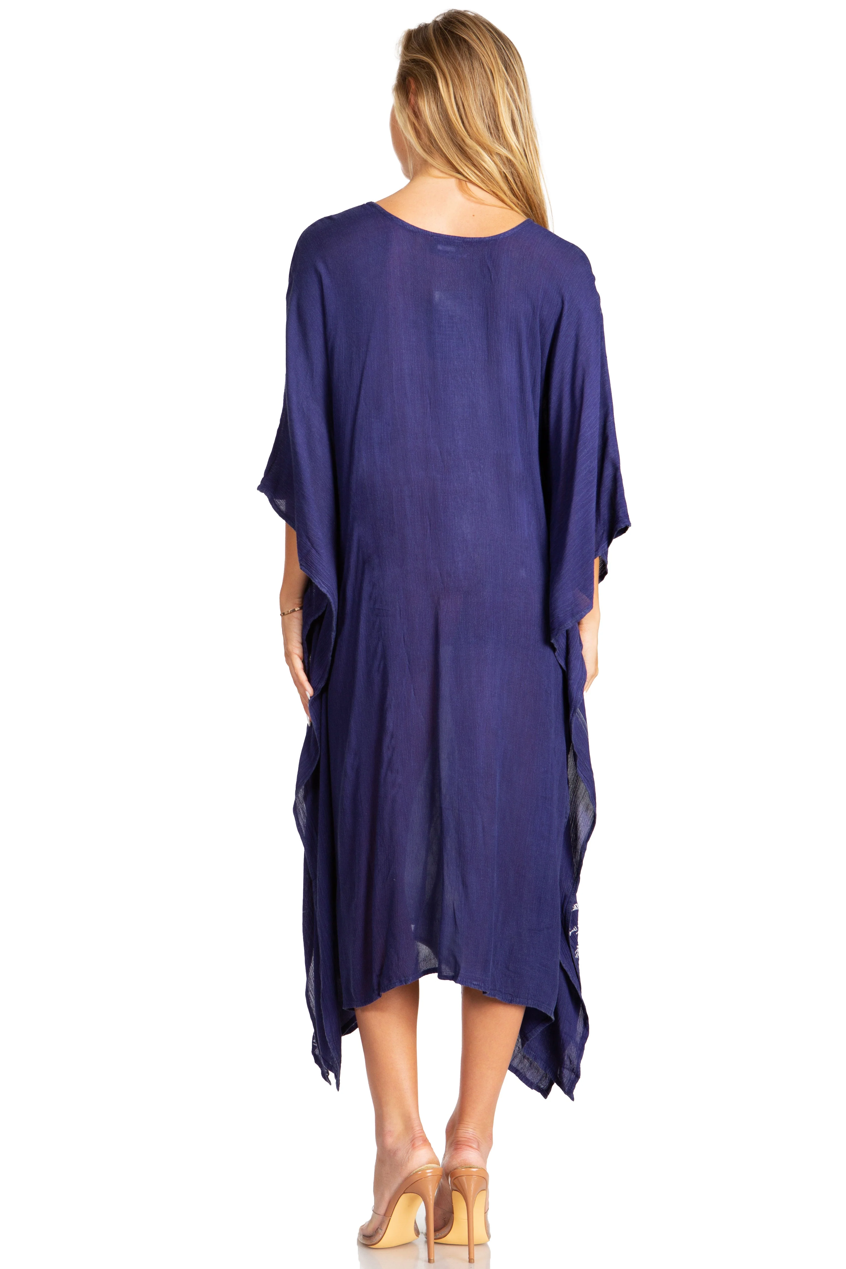 Sakkas Clementine Third Women's Tie Dye Caftan Dress/Cover Up Beach Kaftan Summer - Image 27