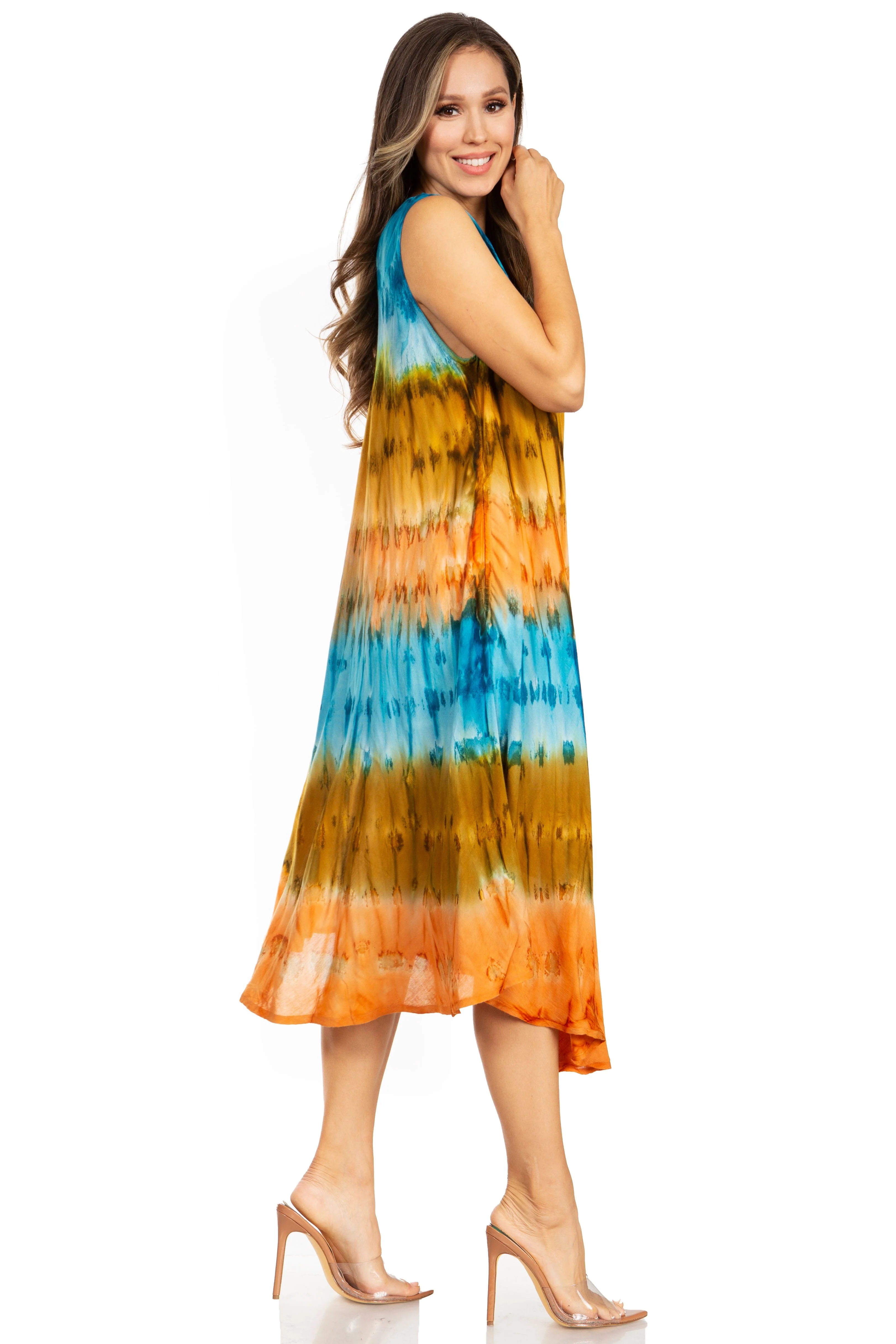 Sakkas Desert Sun Caftan Dress / Cover Up - Image 56