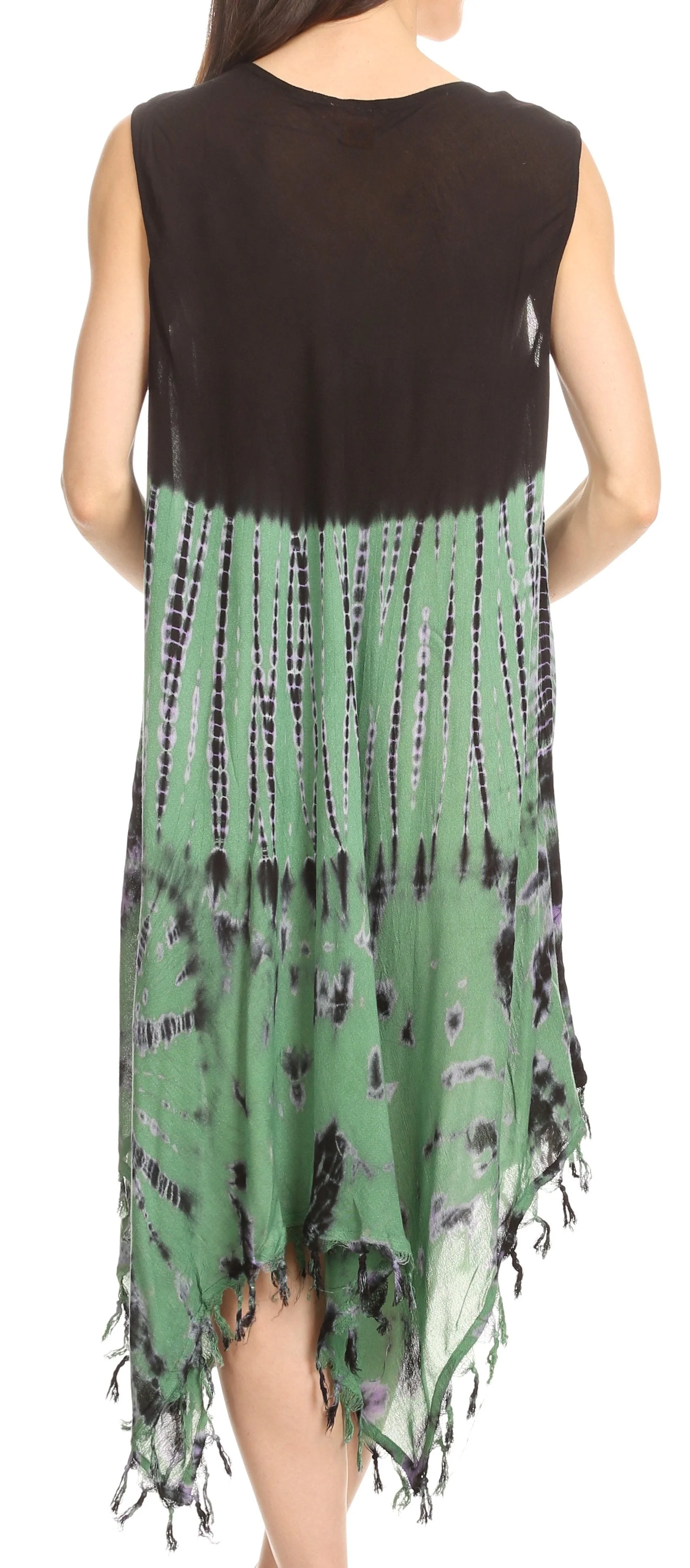Sakkas Dori Women's Long Sleeves Casual Loose Swing Midi Dress Caftan Cover-up - Image 42