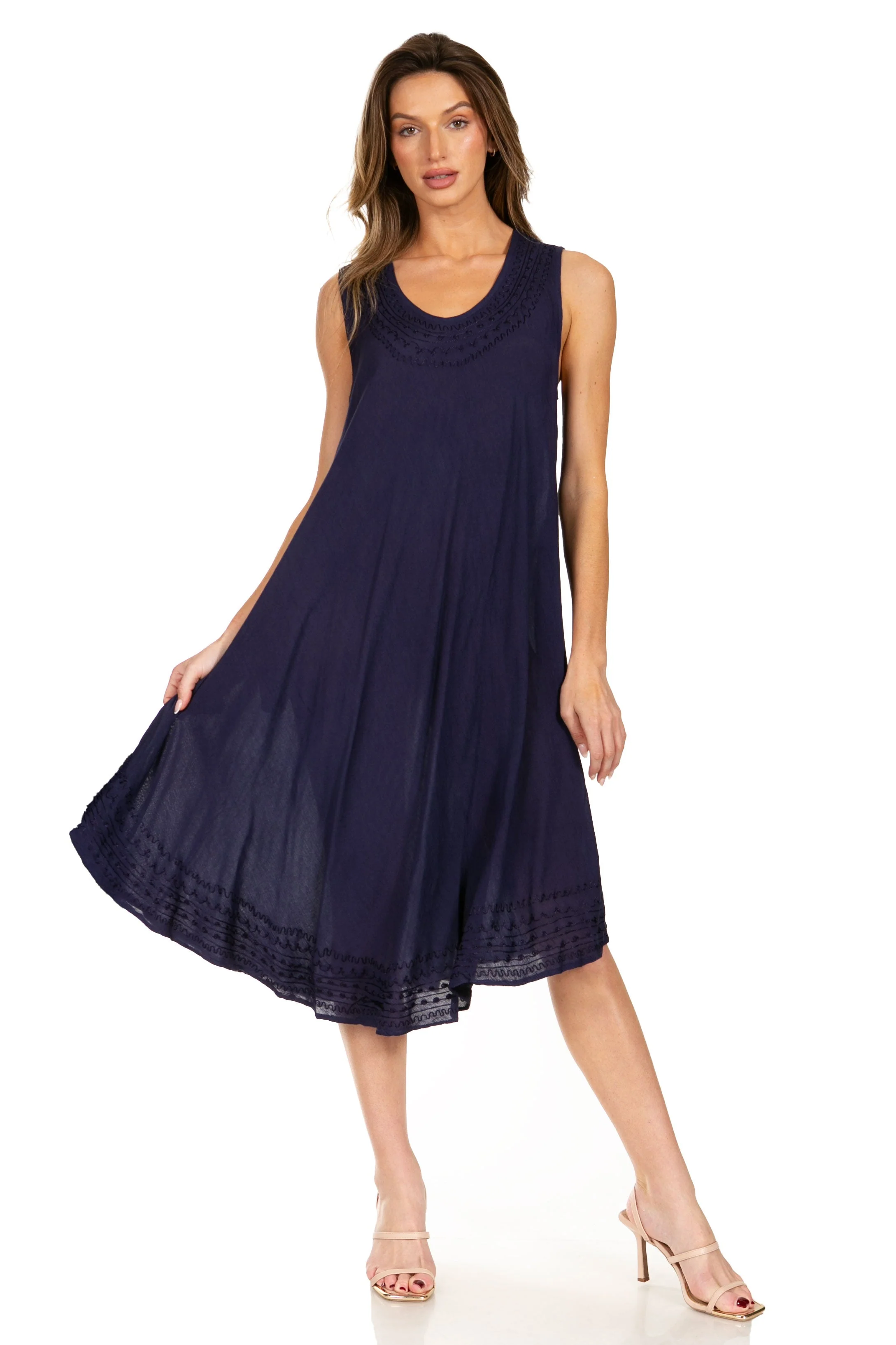 Sakkas Everyday Essentials Caftan Tank Dress / Cover Up - Image 179