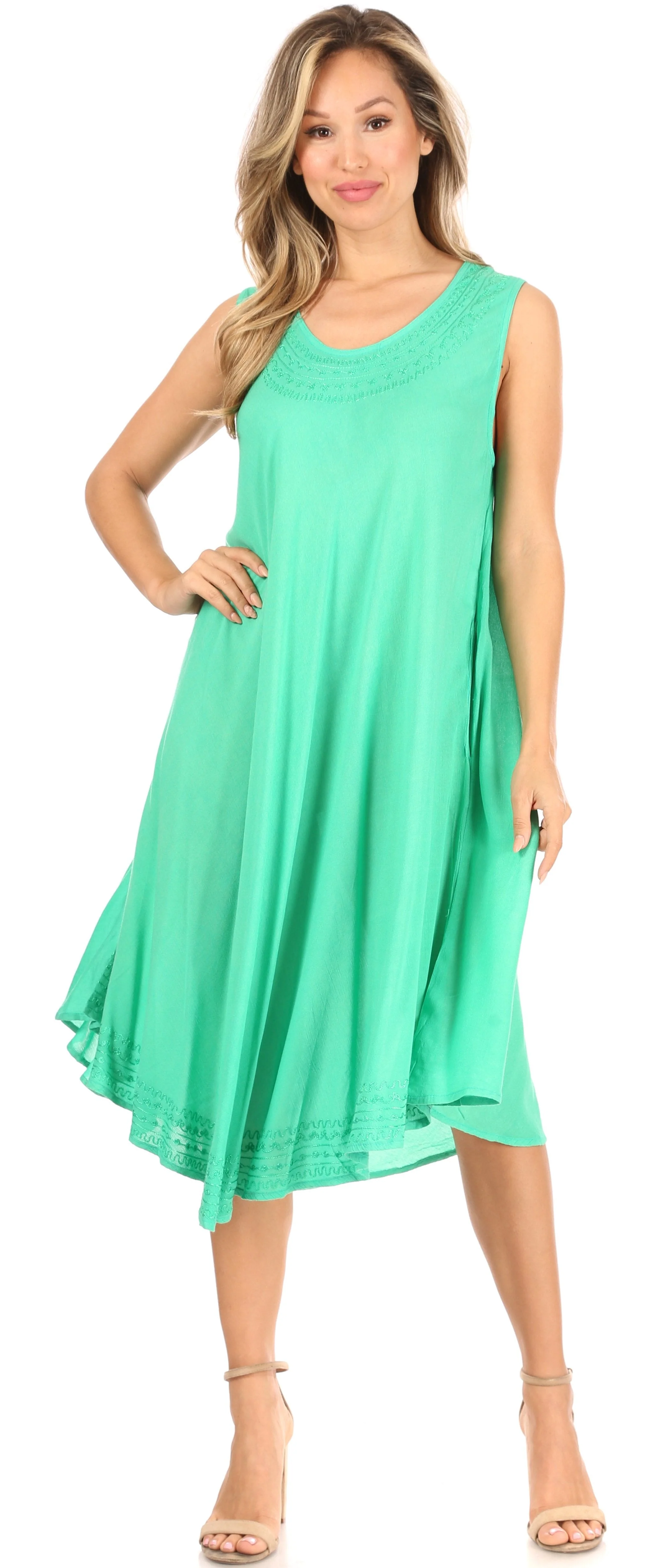 Sakkas Everyday Essentials Caftan Tank Dress / Cover Up - Image 208
