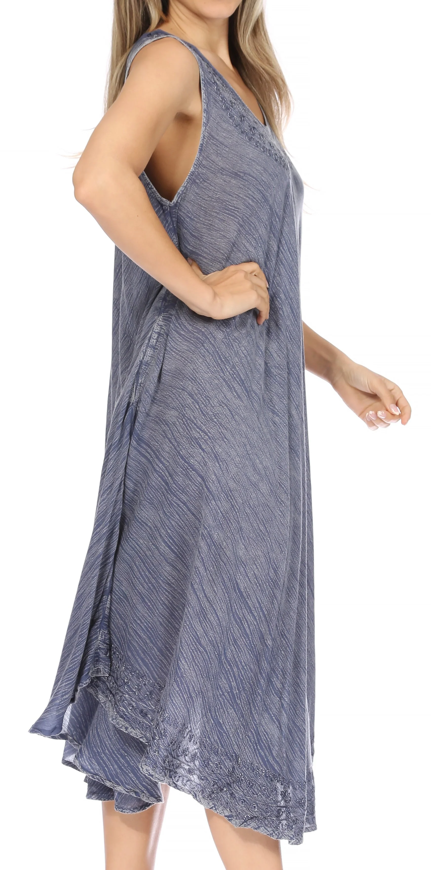 Sakkas Everyday Essentials Caftan Tank Dress / Cover Up - Image 217