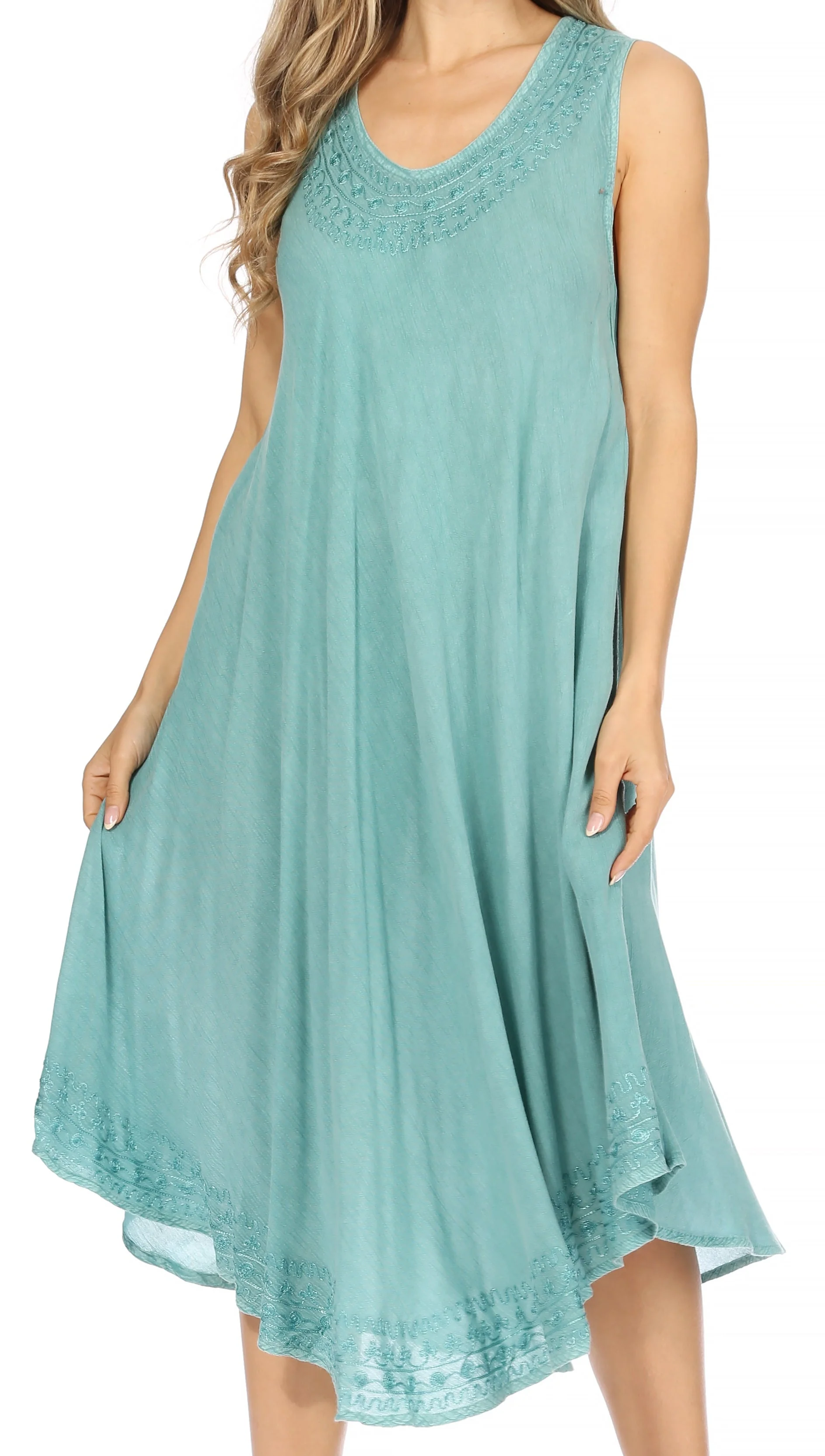 Sakkas Everyday Essentials Caftan Tank Dress / Cover Up - Image 219