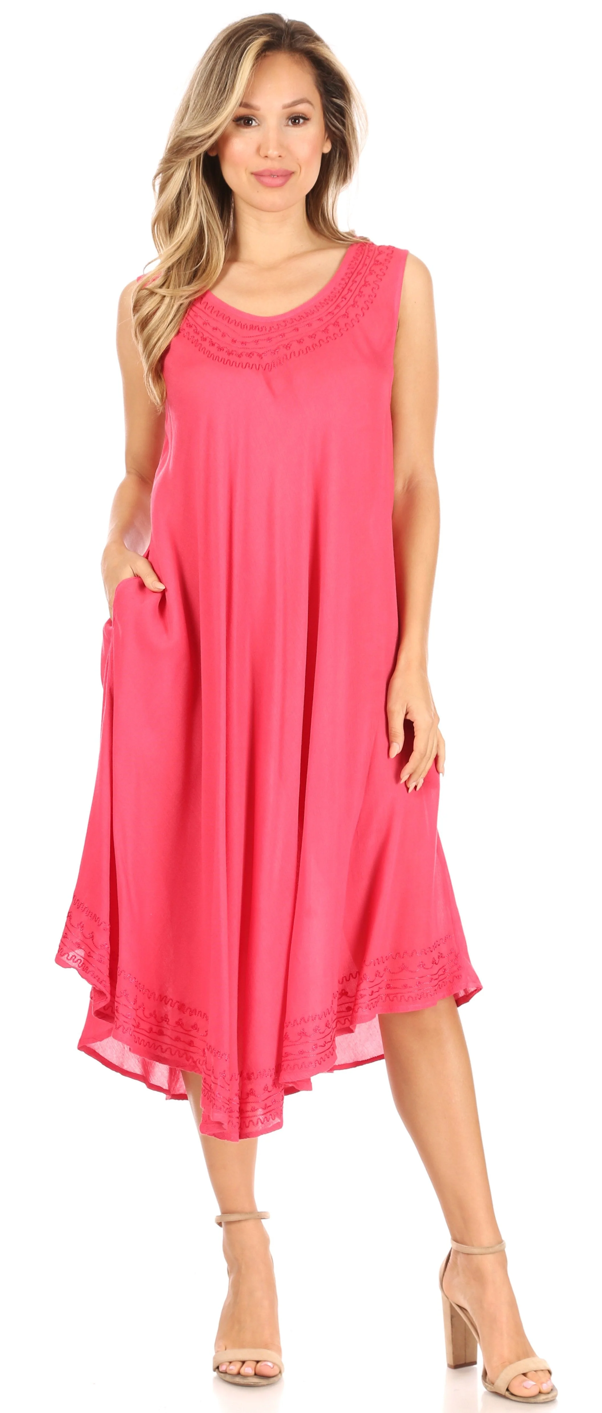 Sakkas Everyday Essentials Caftan Tank Dress / Cover Up - Image 30