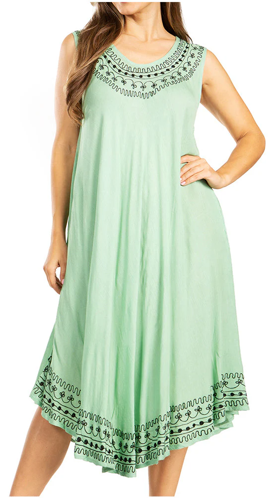 Sakkas Everyday Essentials Caftan Tank Dress / Cover Up - Image 31