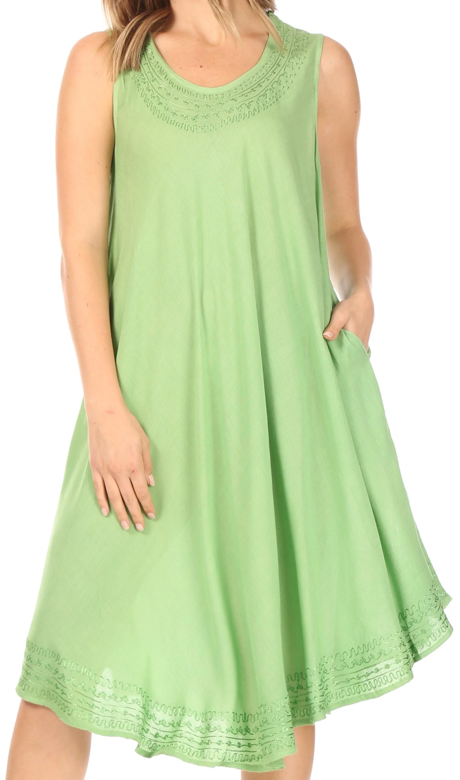 Sakkas Everyday Essentials Caftan Tank Dress / Cover Up - Image 36