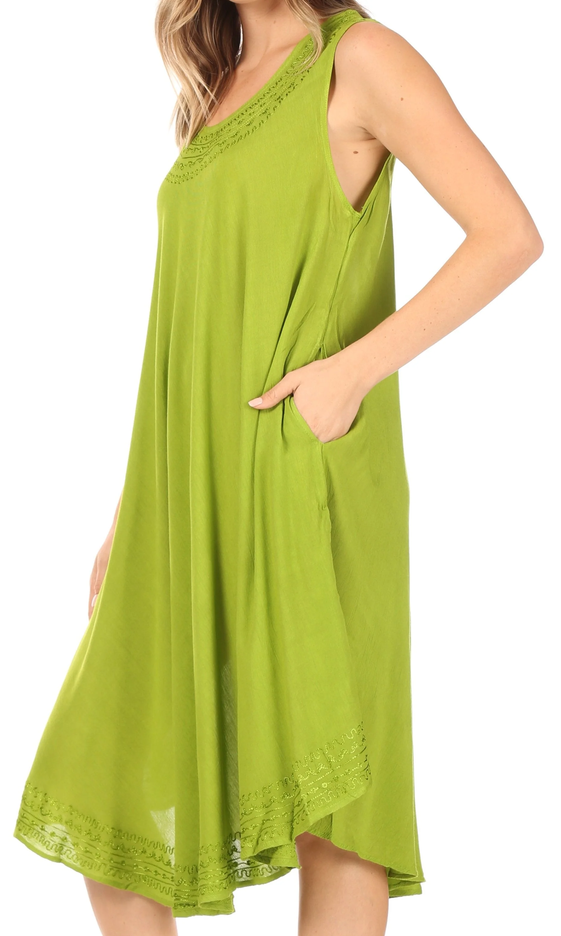 Sakkas Everyday Essentials Caftan Tank Dress / Cover Up - Image 43