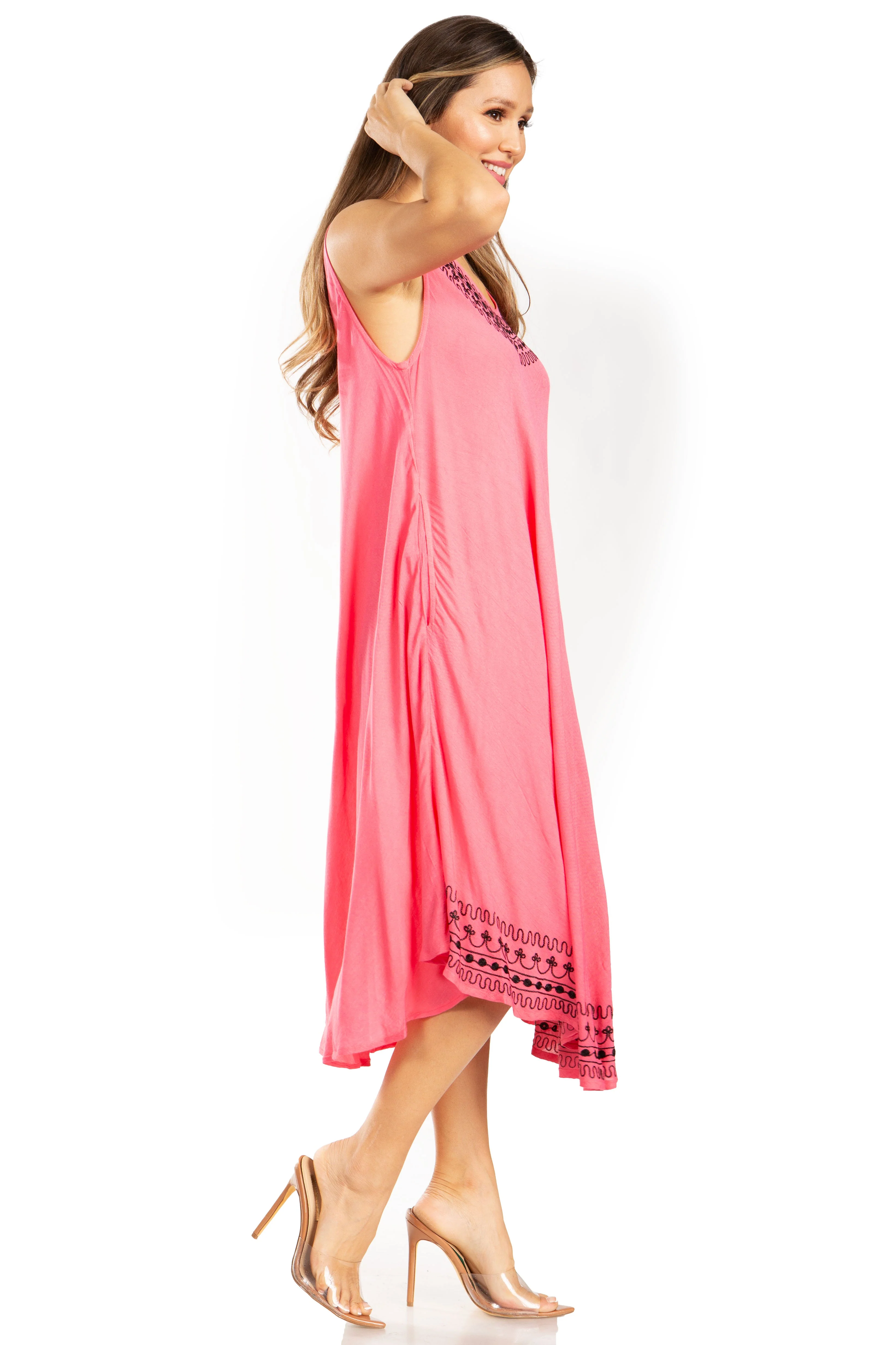 Sakkas Everyday Essentials Caftan Tank Dress / Cover Up - Image 49