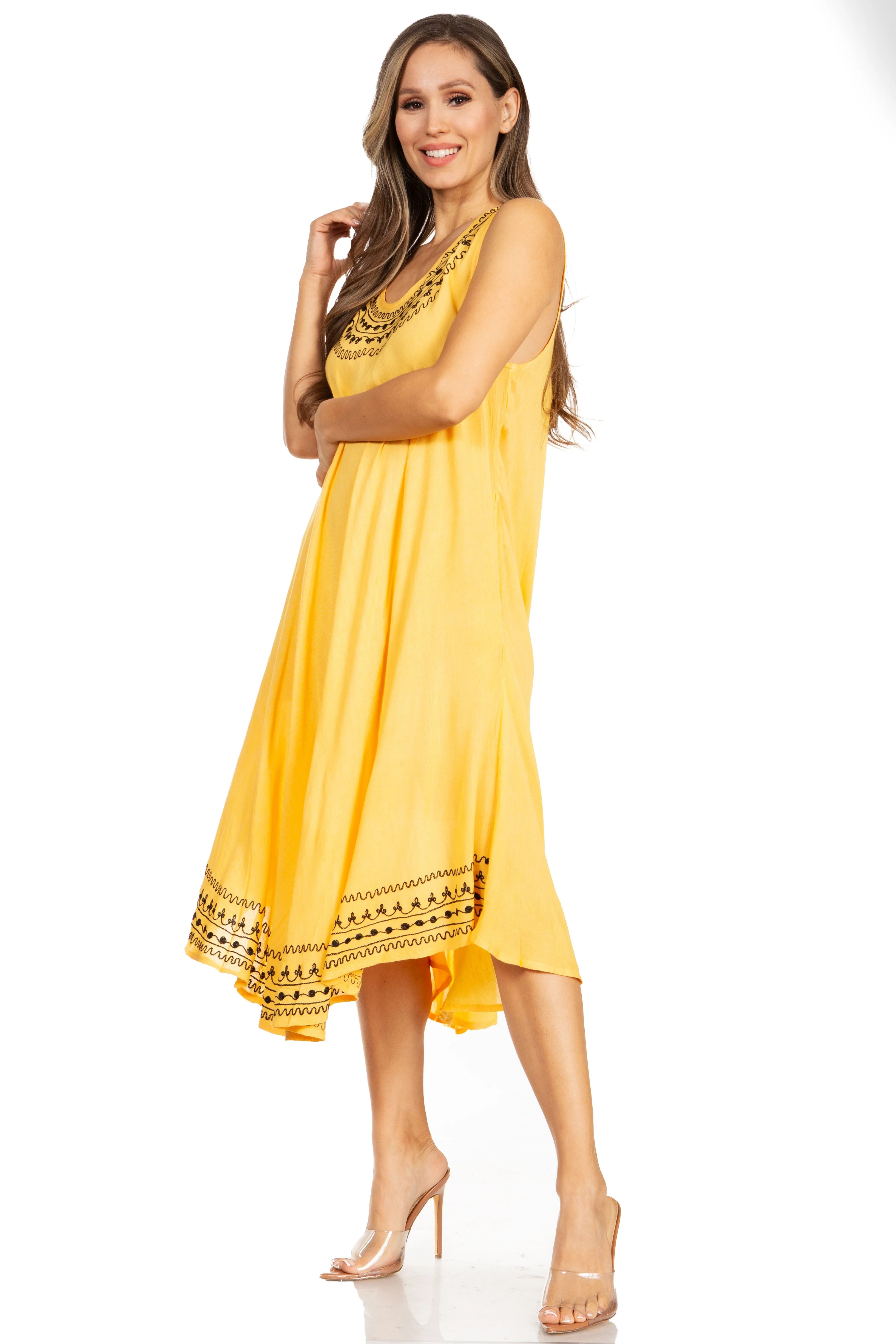 Sakkas Everyday Essentials Caftan Tank Dress / Cover Up - Image 68