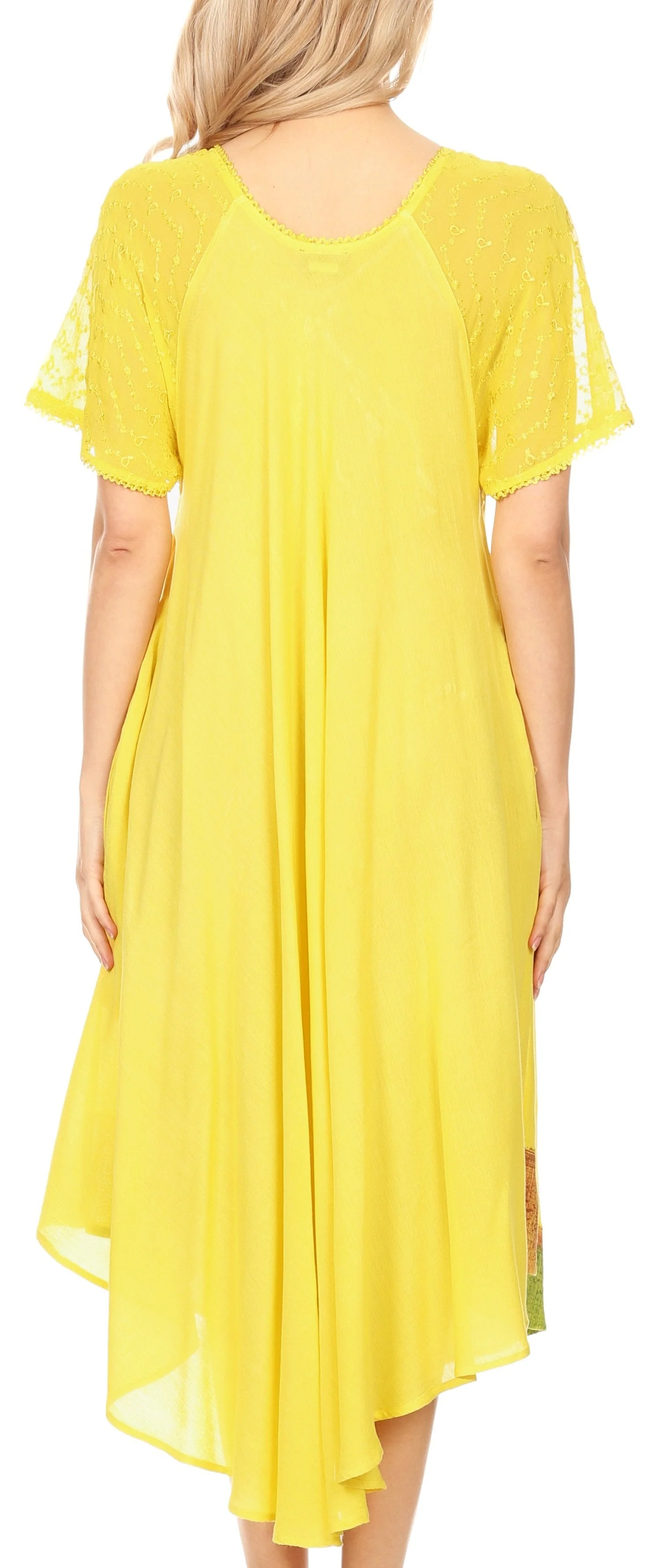 Sakkas Kai Palm Tree Caftan Tank Dress / Cover Up - Image 119