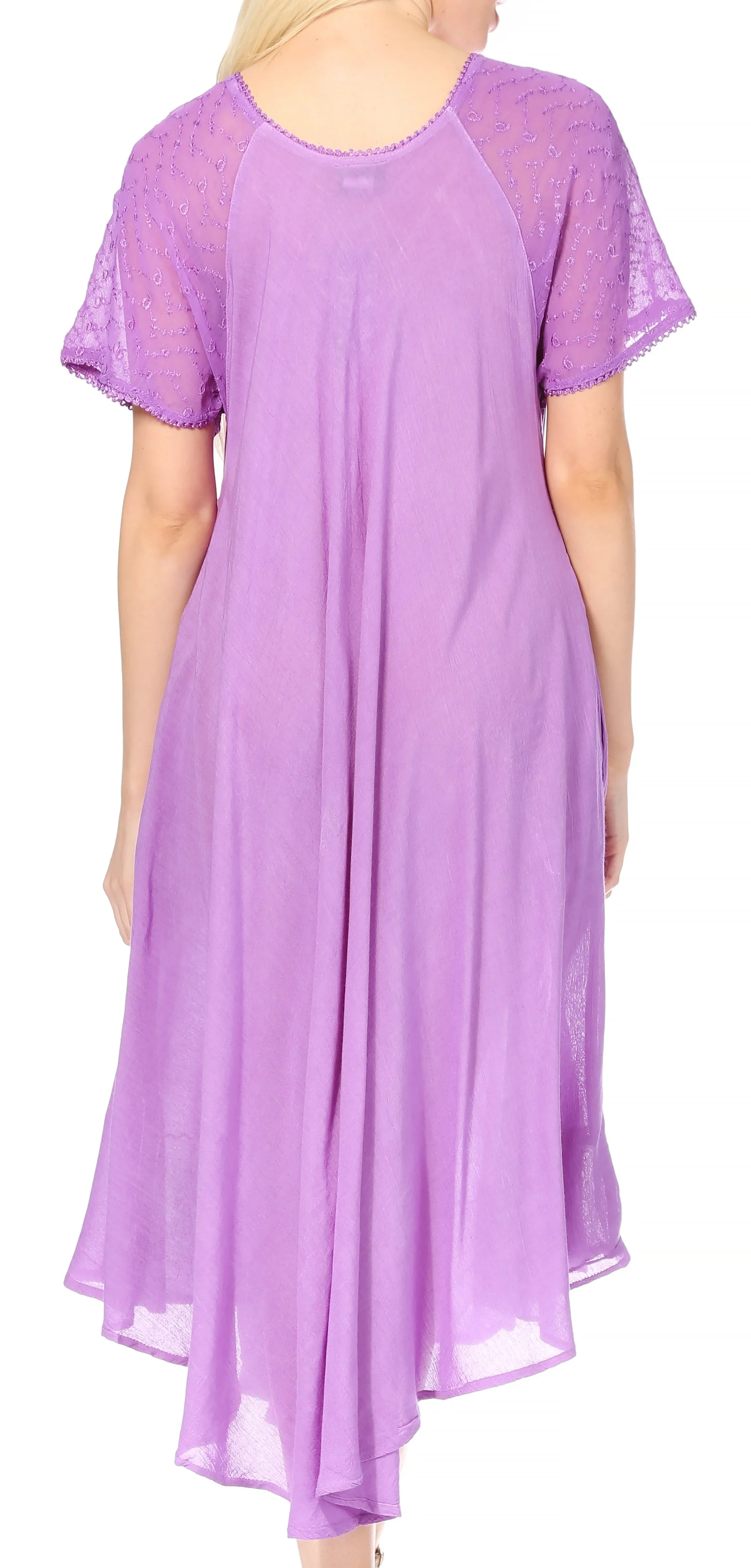 Sakkas Kai Palm Tree Caftan Tank Dress / Cover Up - Image 58