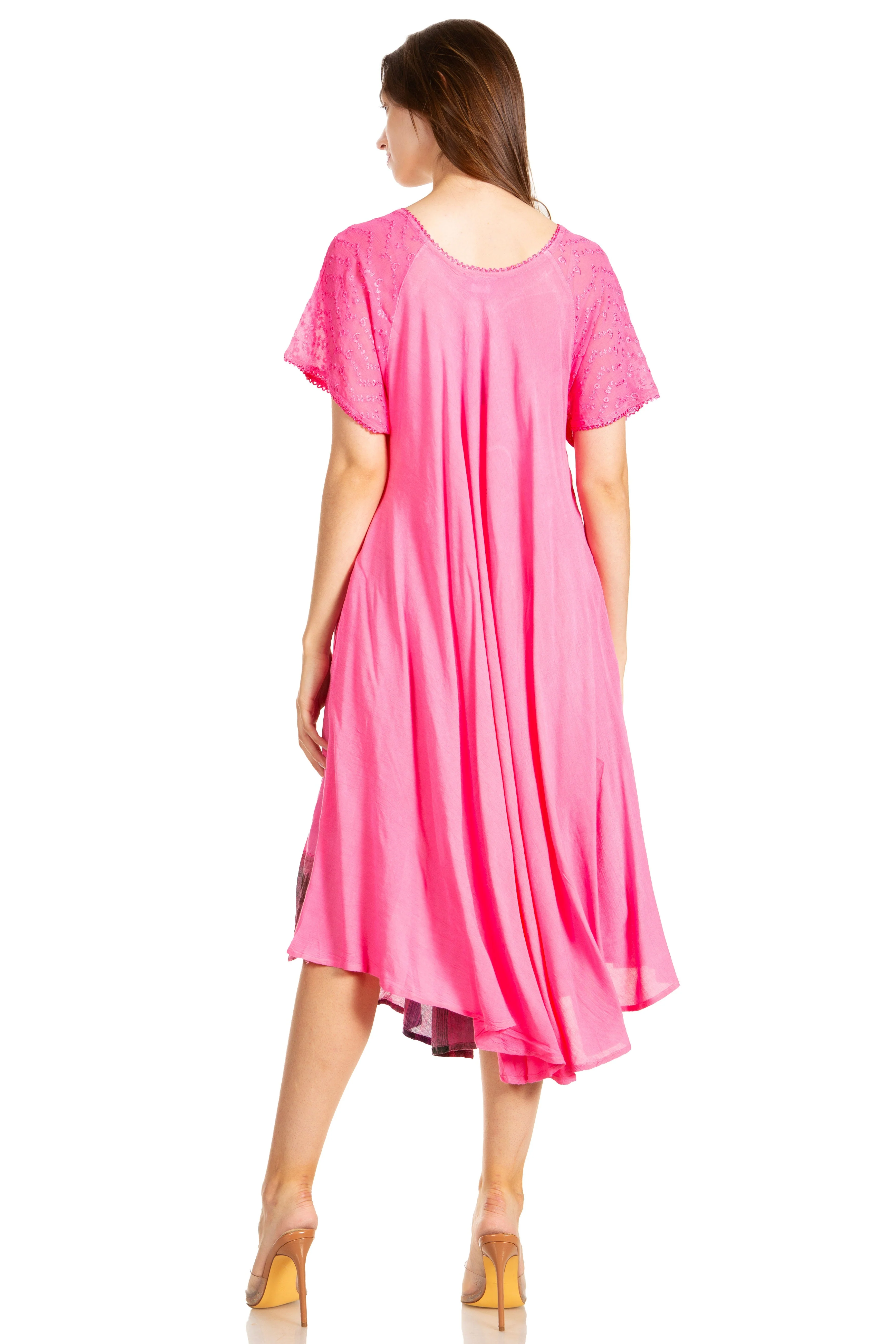 Sakkas Kai Palm Tree Caftan Tank Dress / Cover Up - Image 84