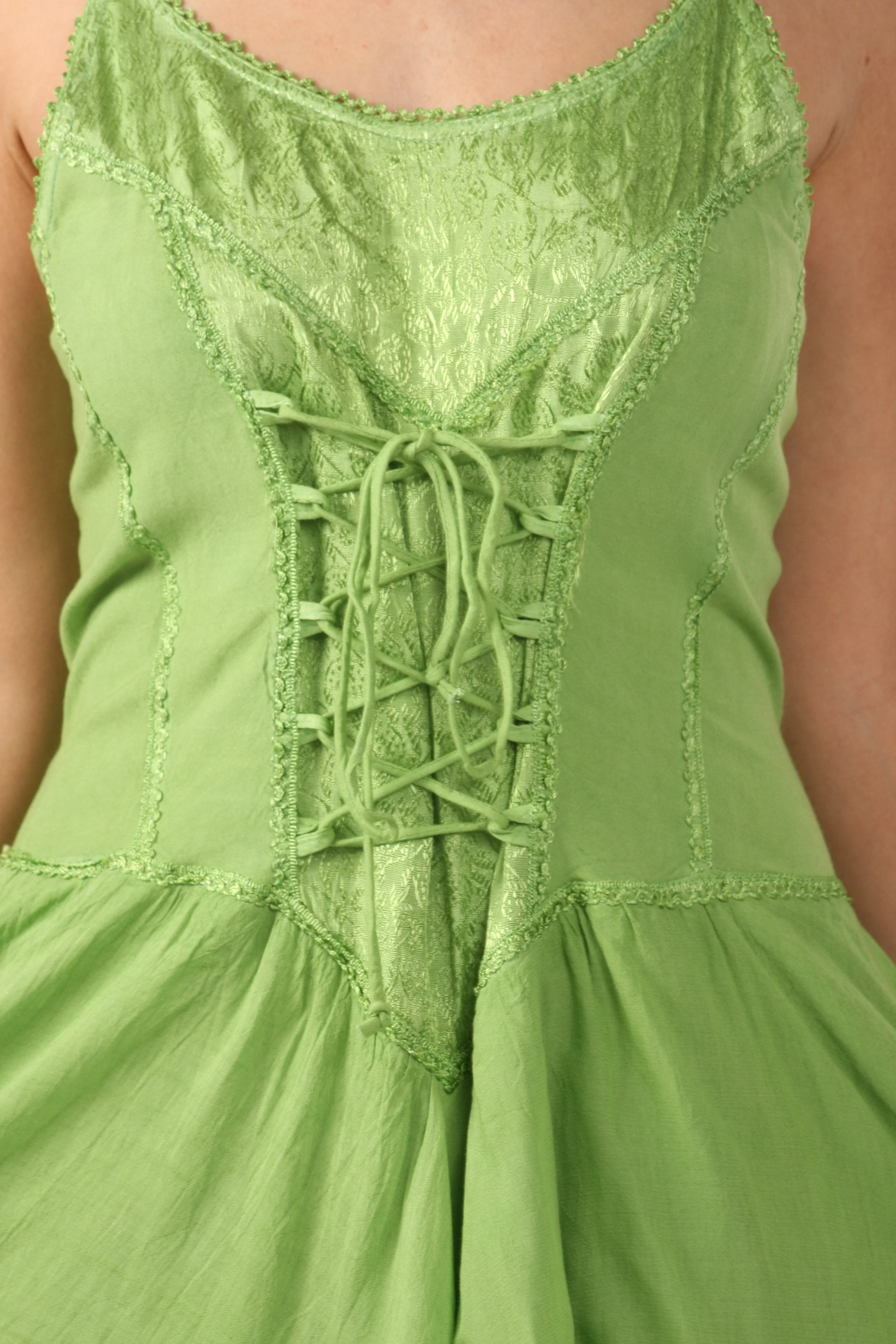Sakkas Lady Mary Jacquard Corset Style Bodice Lightweight Handkerchief Hem Dress - Image 50
