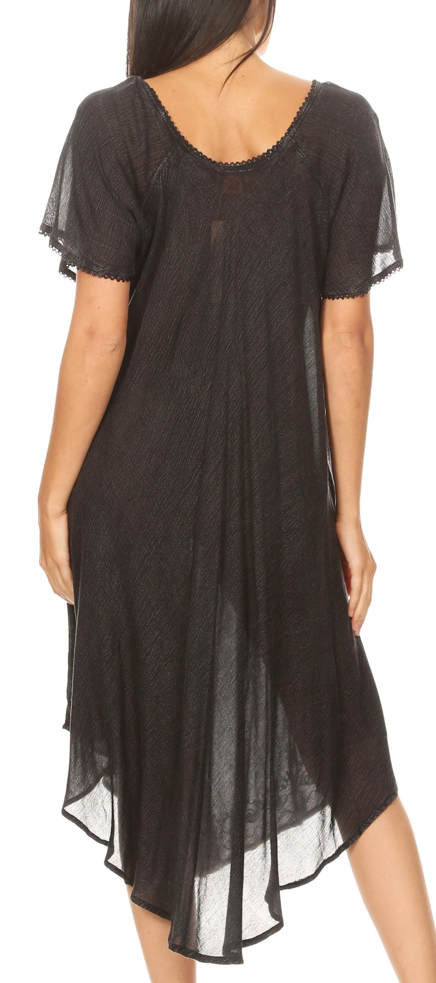 Sakkas Lilia Embroidered Lace Up Bodice Relaxed Fit  Maxi Sun Dress - Image 47