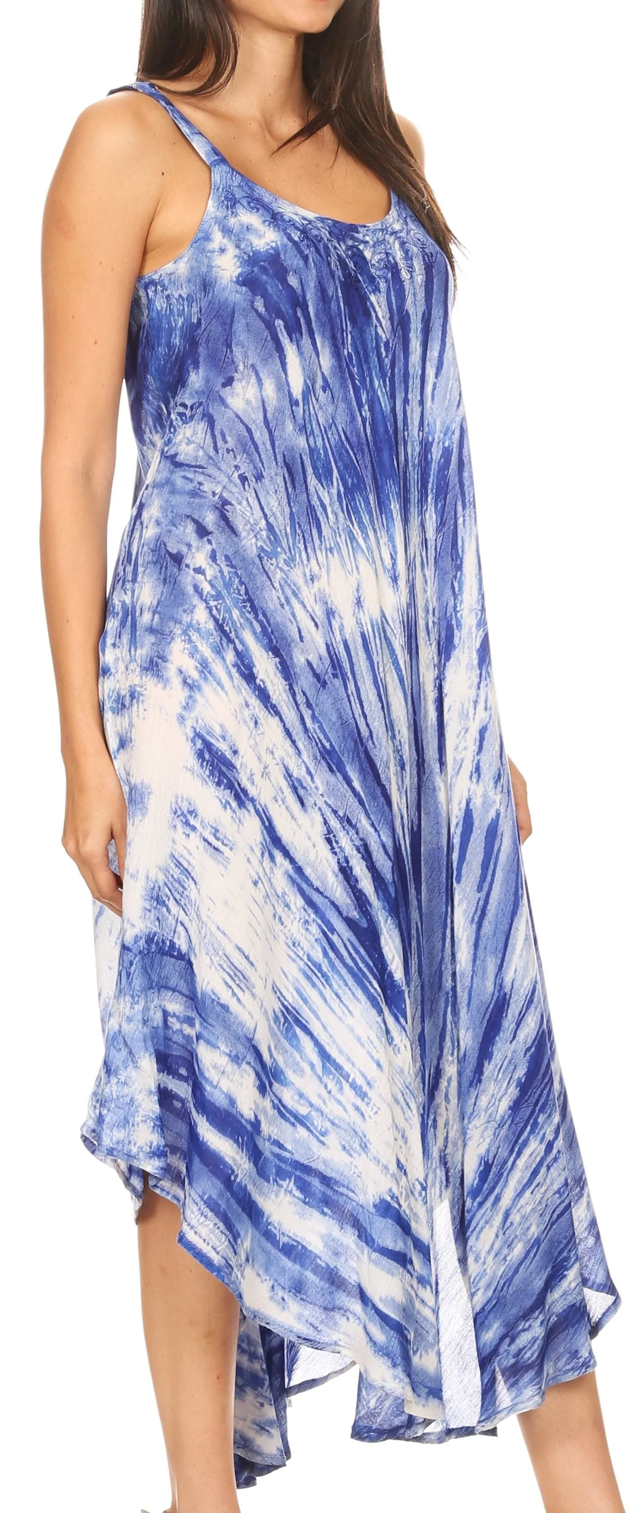 Sakkas Liz  Women's Maxi Loose Sleeveless Summer Casual Tank Dress Cover-up Caftan - Image 107