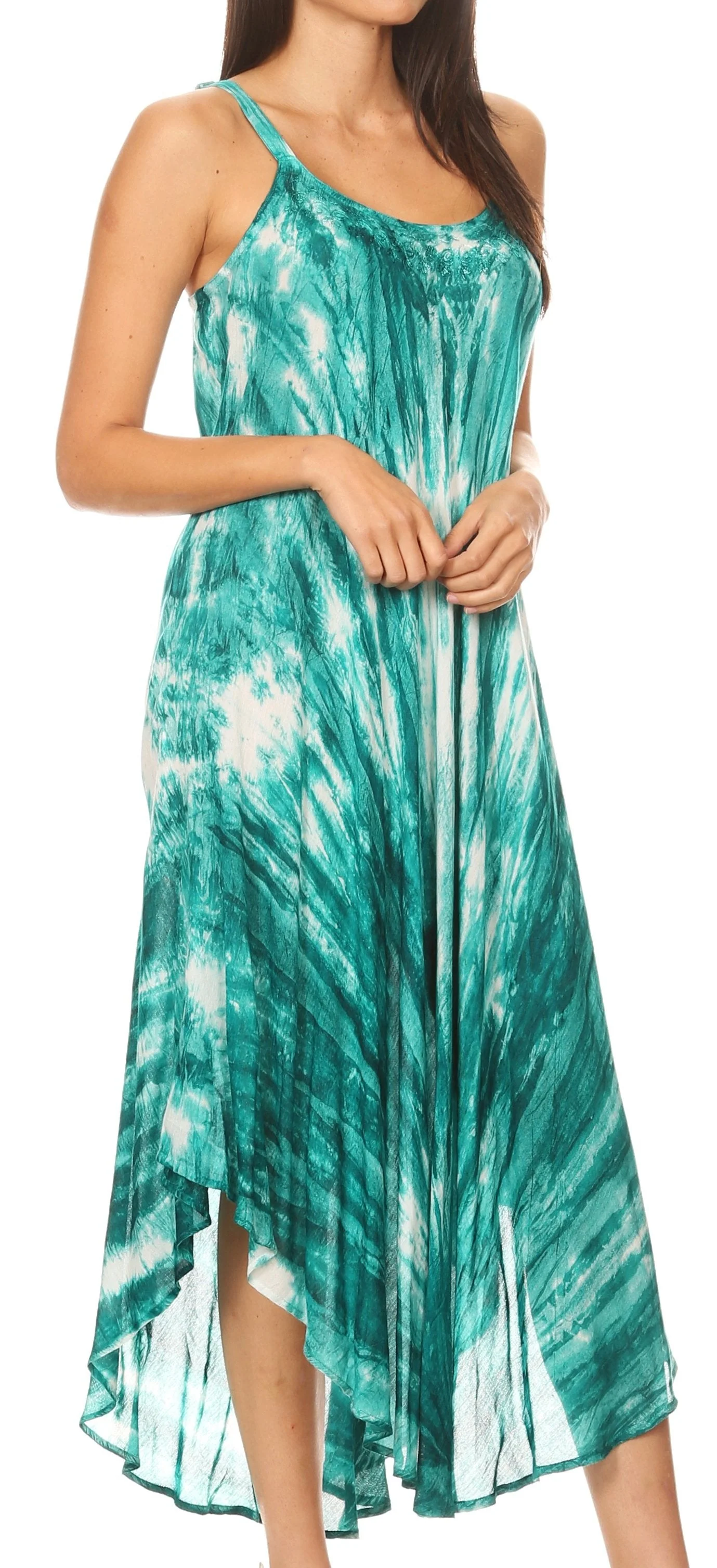 Sakkas Liz  Women's Maxi Loose Sleeveless Summer Casual Tank Dress Cover-up Caftan - Image 113