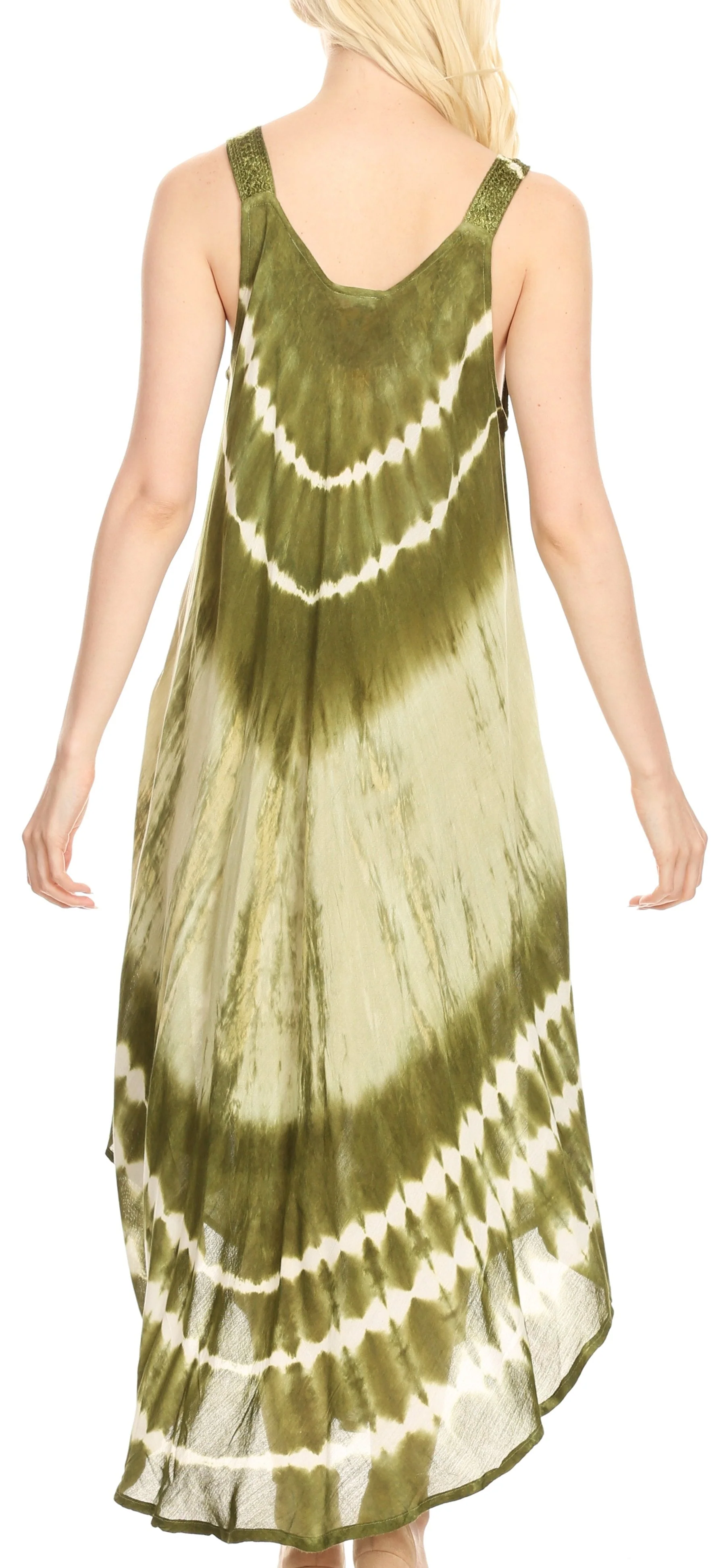 Sakkas Liz  Women's Maxi Loose Sleeveless Summer Casual Tank Dress Cover-up Caftan - Image 2