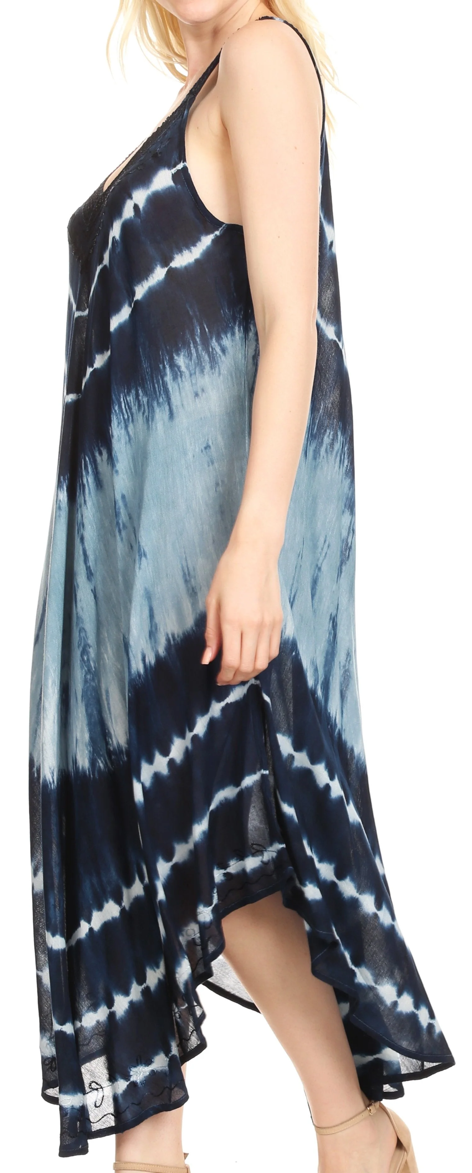 Sakkas Liz  Women's Maxi Loose Sleeveless Summer Casual Tank Dress Cover-up Caftan - Image 8