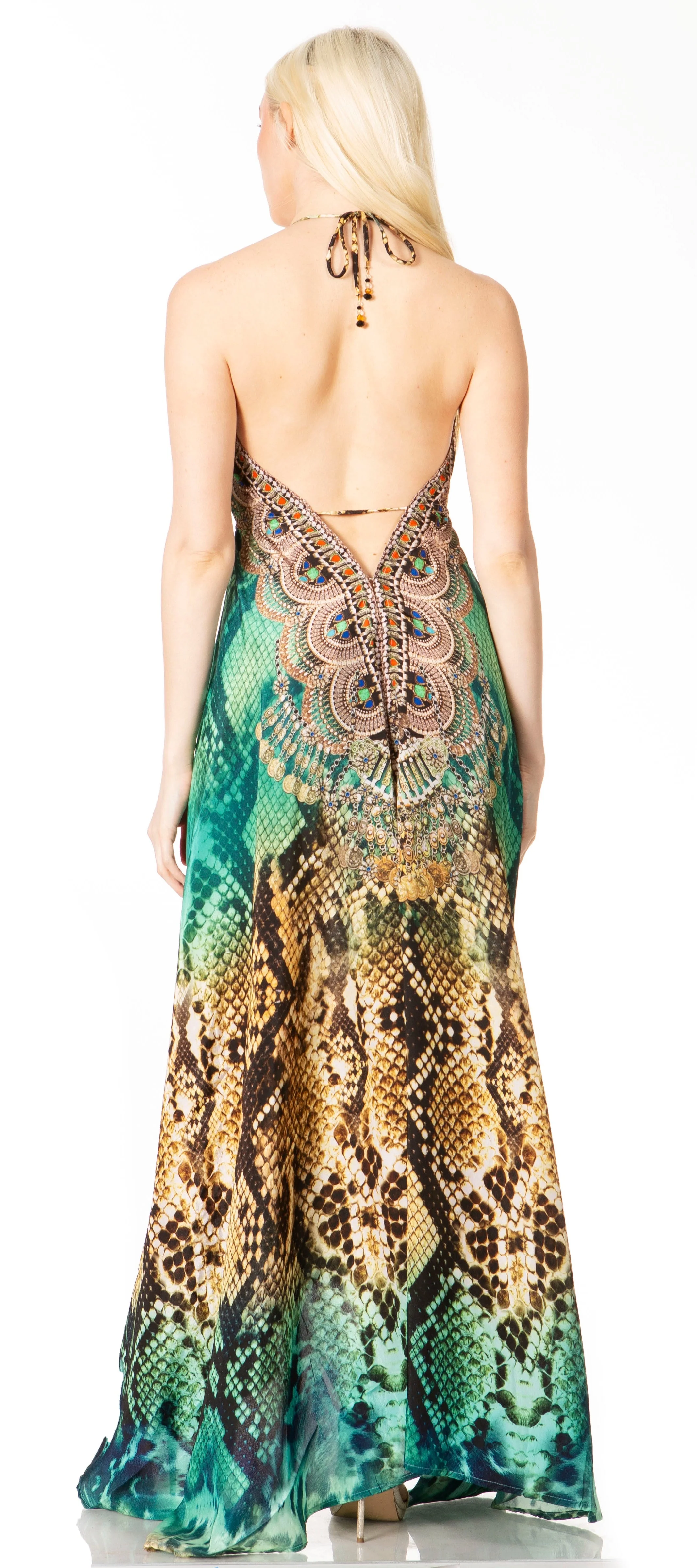 Sakkas Lizi 2 Women's High-Low Halter Maxi Dress for Beach and Vacation Parties - Image 107