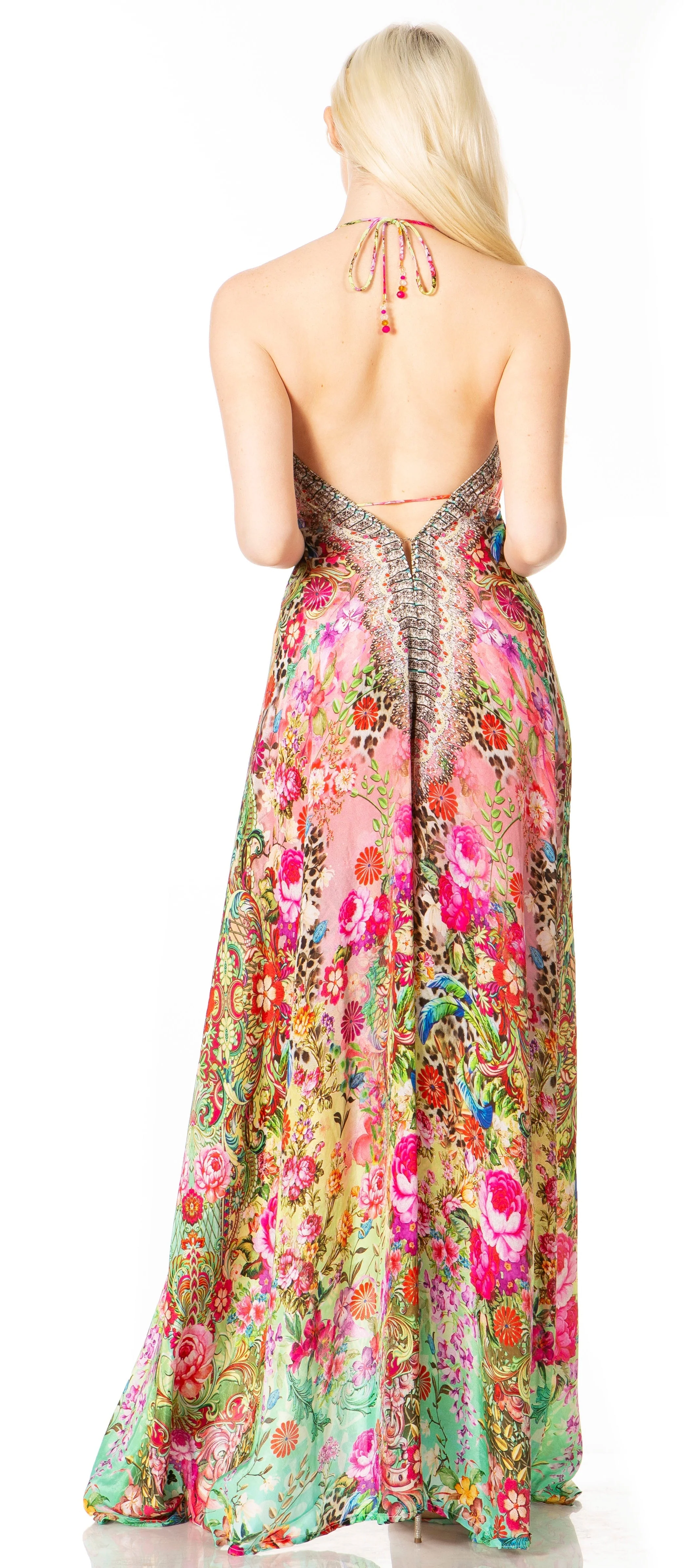 Sakkas Lizi 2 Women's High-Low Halter Maxi Dress for Beach and Vacation Parties - Image 127