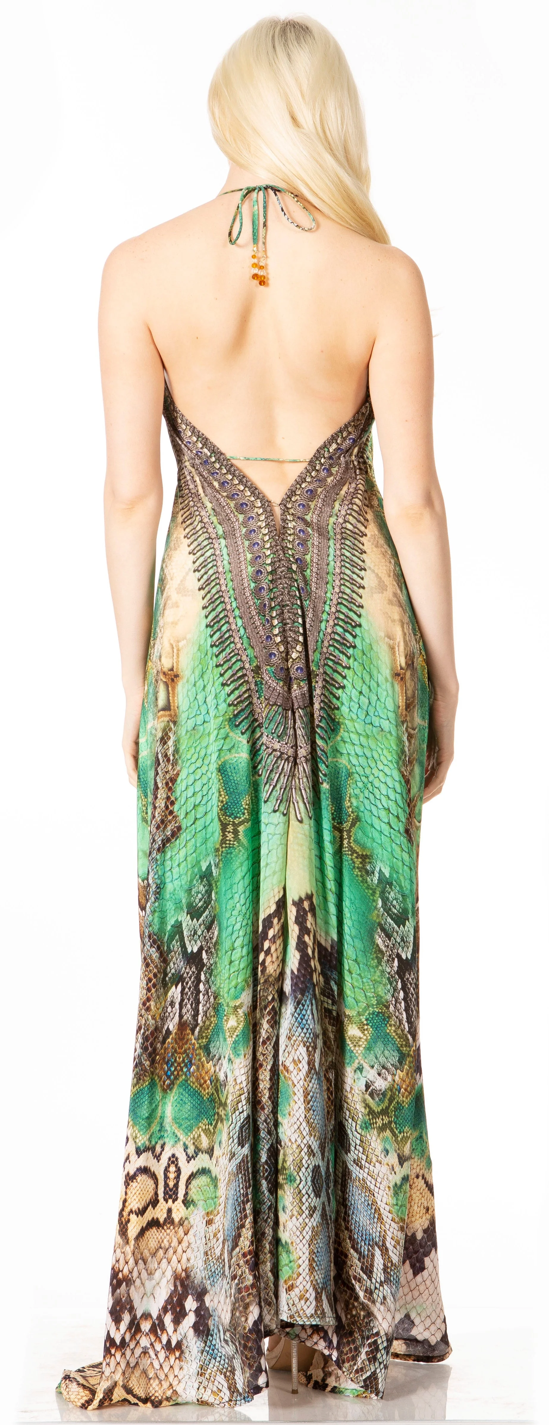 Sakkas Lizi 2 Women's High-Low Halter Maxi Dress for Beach and Vacation Parties - Image 17