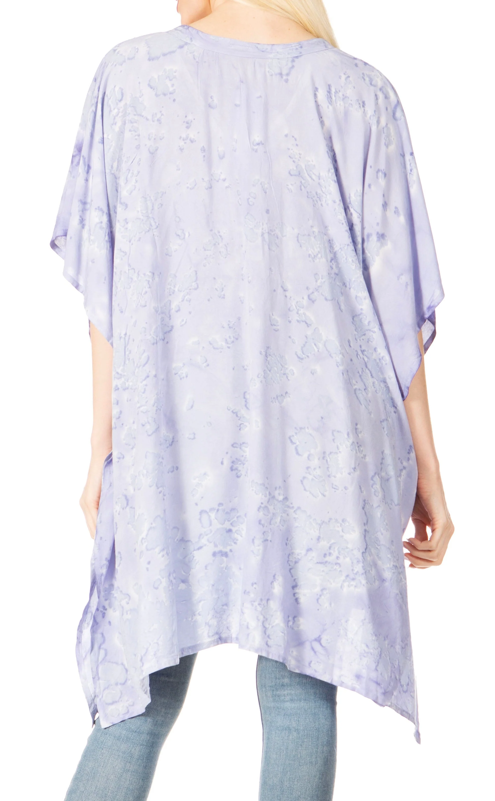Sakkas Marcy Women's V-neck Caftan Top Tunic Dress - Perfect for Summer Boho Style & Swinging Coverup - Image 57