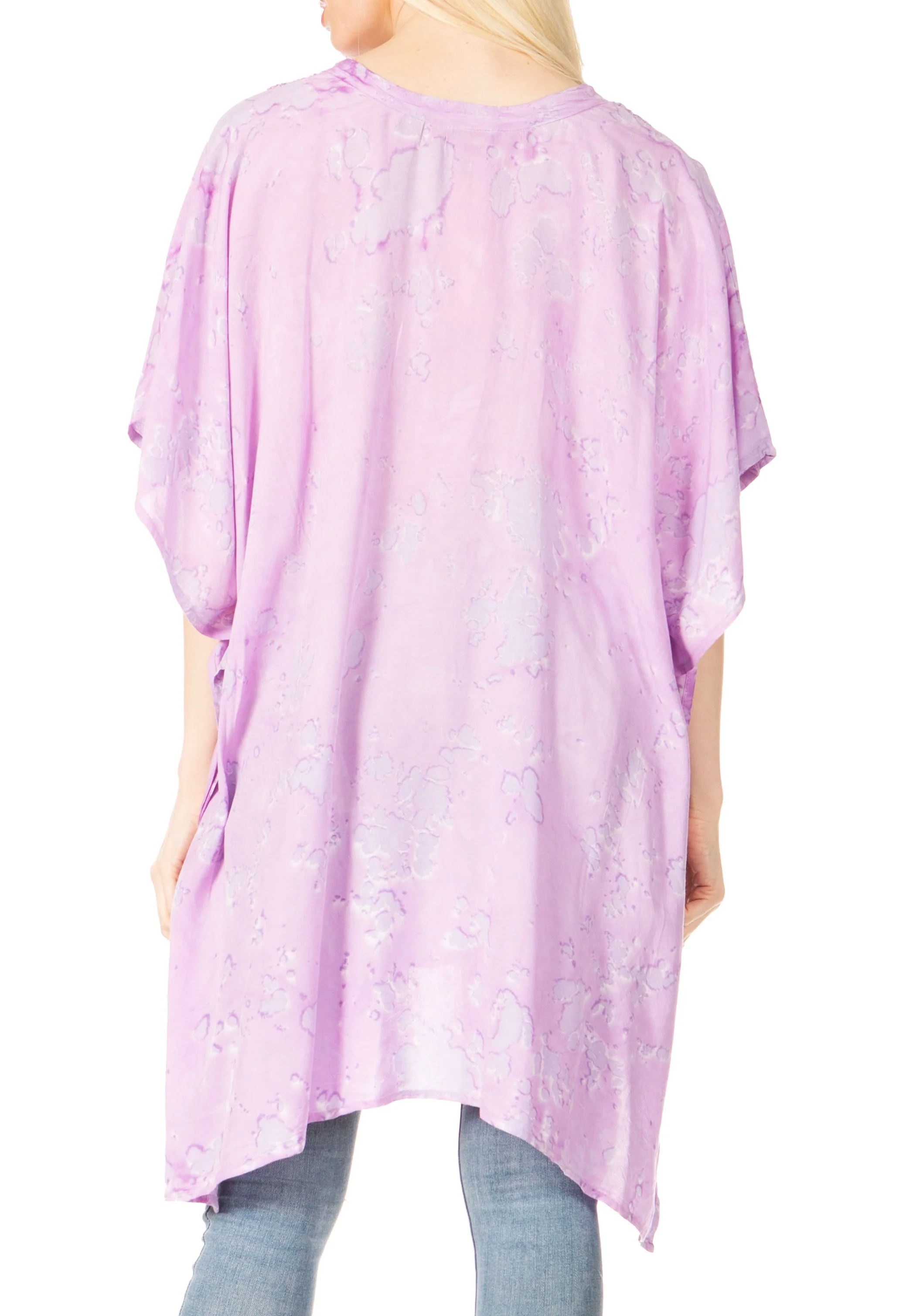 Sakkas Marcy Women's V-neck Caftan Top Tunic Dress - Perfect for Summer Boho Style & Swinging Coverup - Image 62
