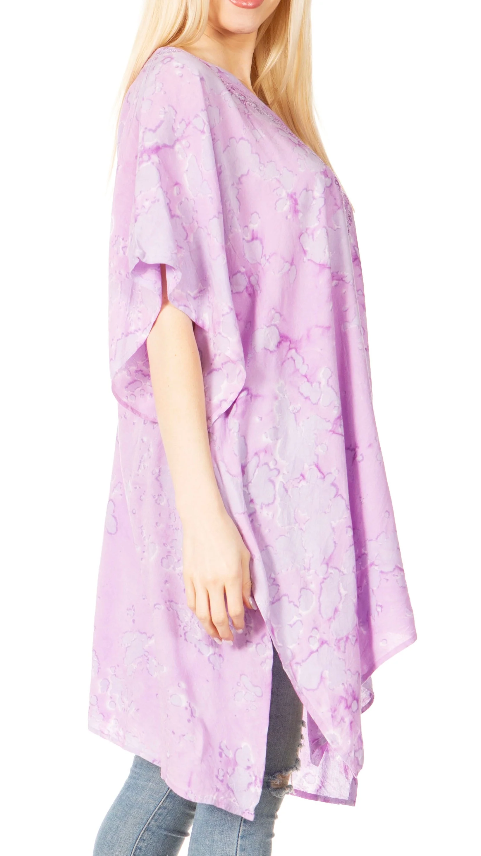 Sakkas Marcy Women's V-neck Caftan Top Tunic Dress - Perfect for Summer Boho Style & Swinging Coverup - Image 64