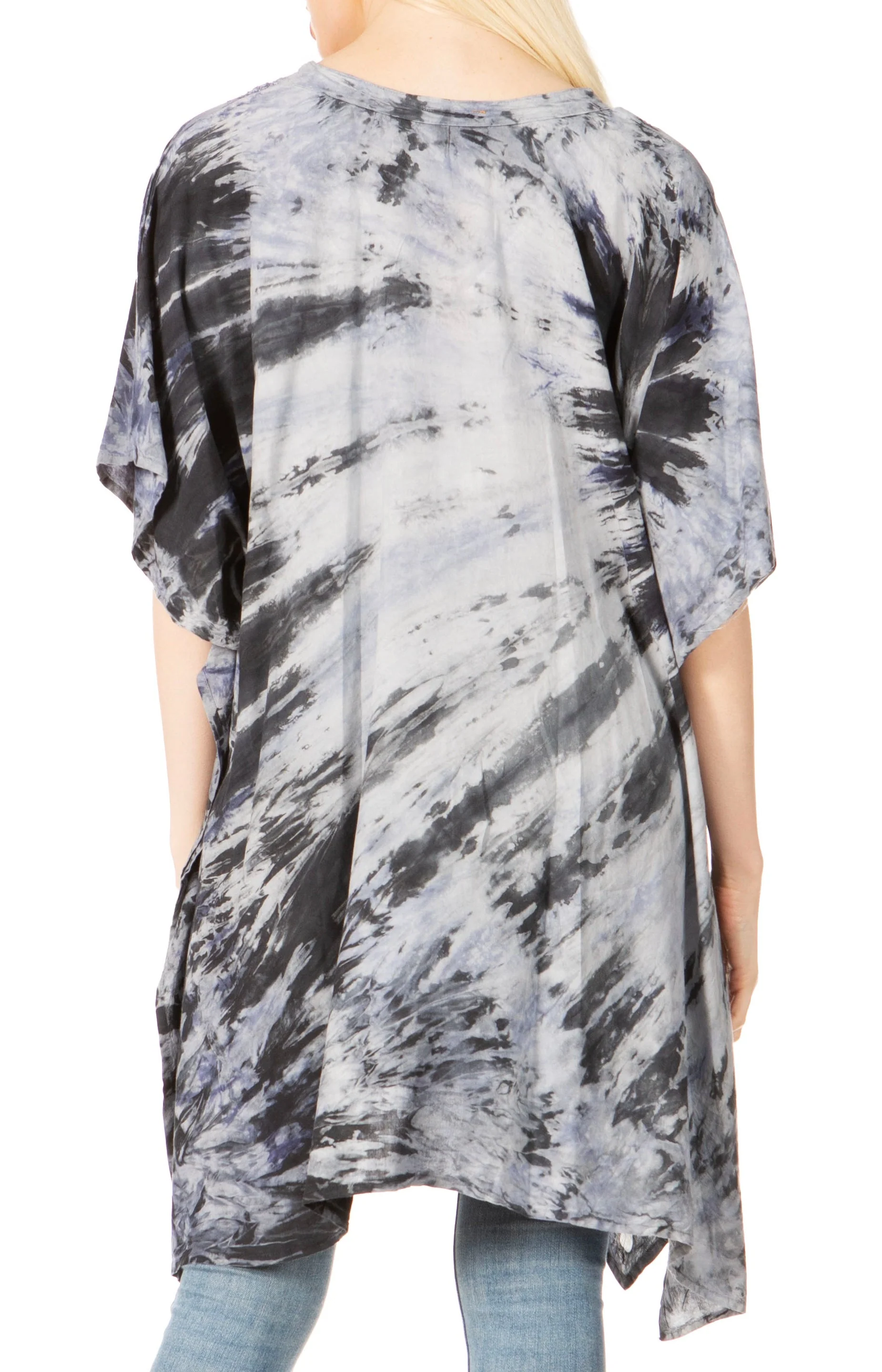 Sakkas Marcy Women's V-neck Caftan Top Tunic Dress - Perfect for Summer Boho Style & Swinging Coverup - Image 7
