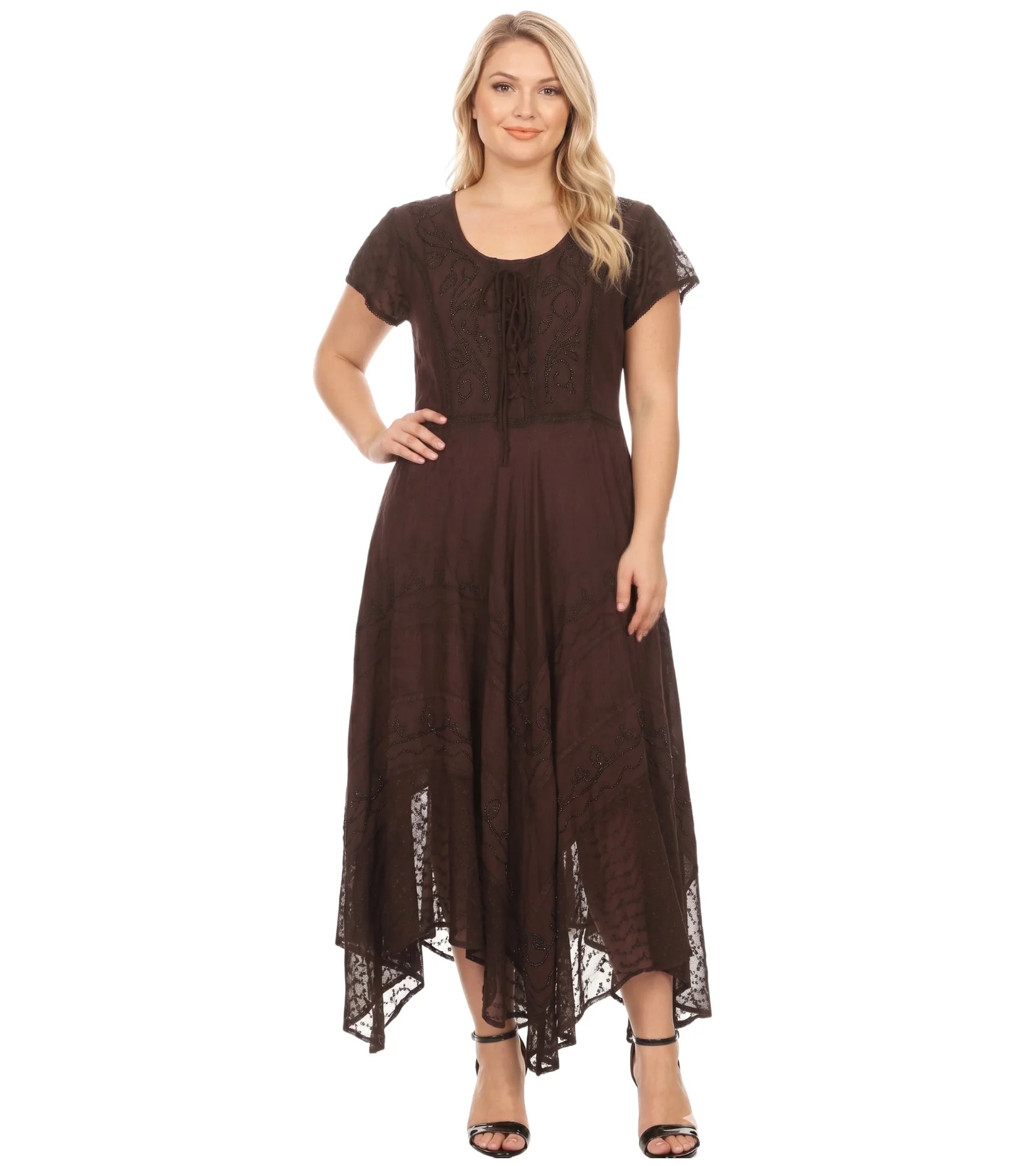 Sakkas Marigold Embroidered Fairy Dress - Image 15