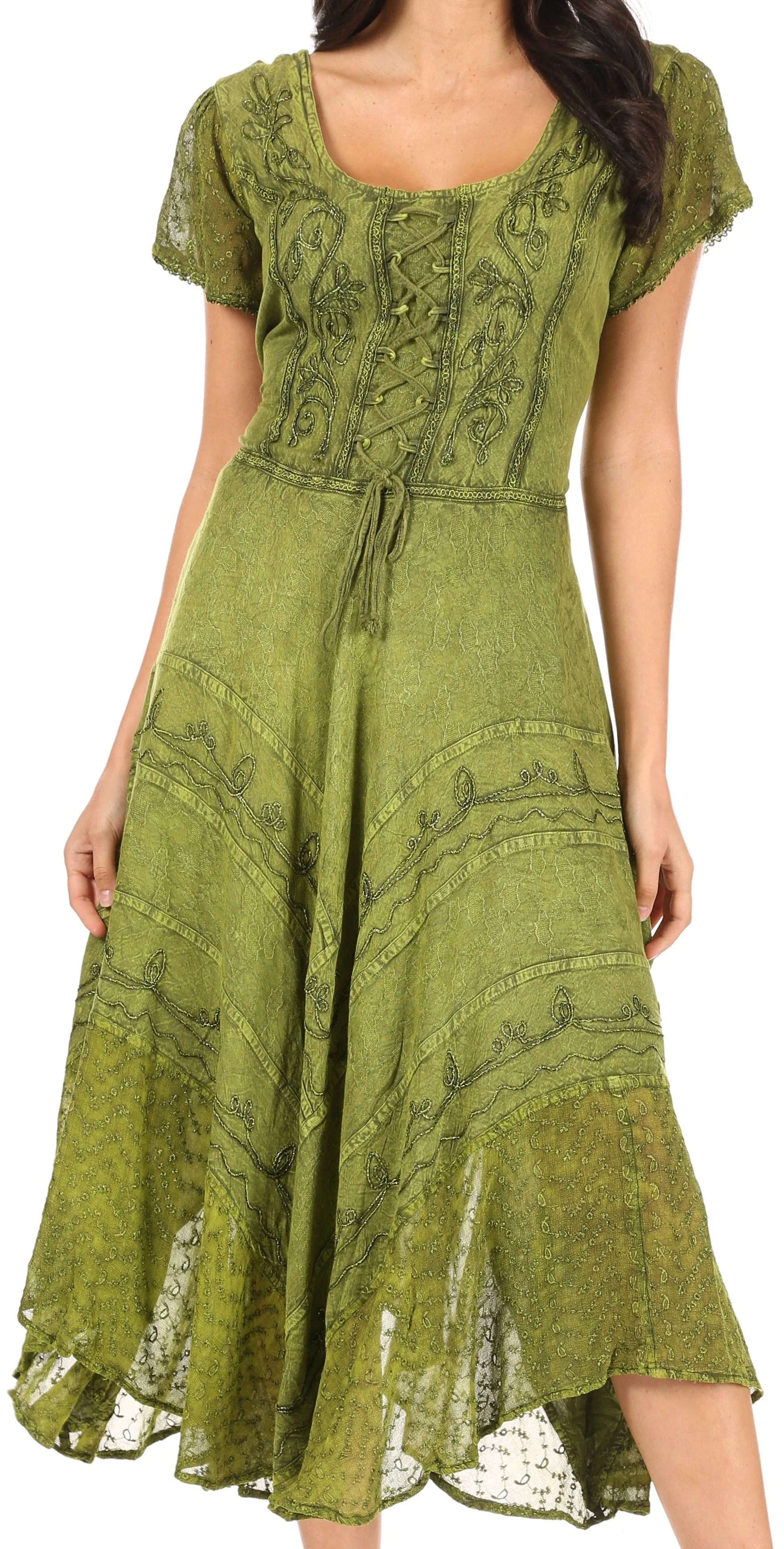 Sakkas Marigold Embroidered Fairy Dress - Image 19