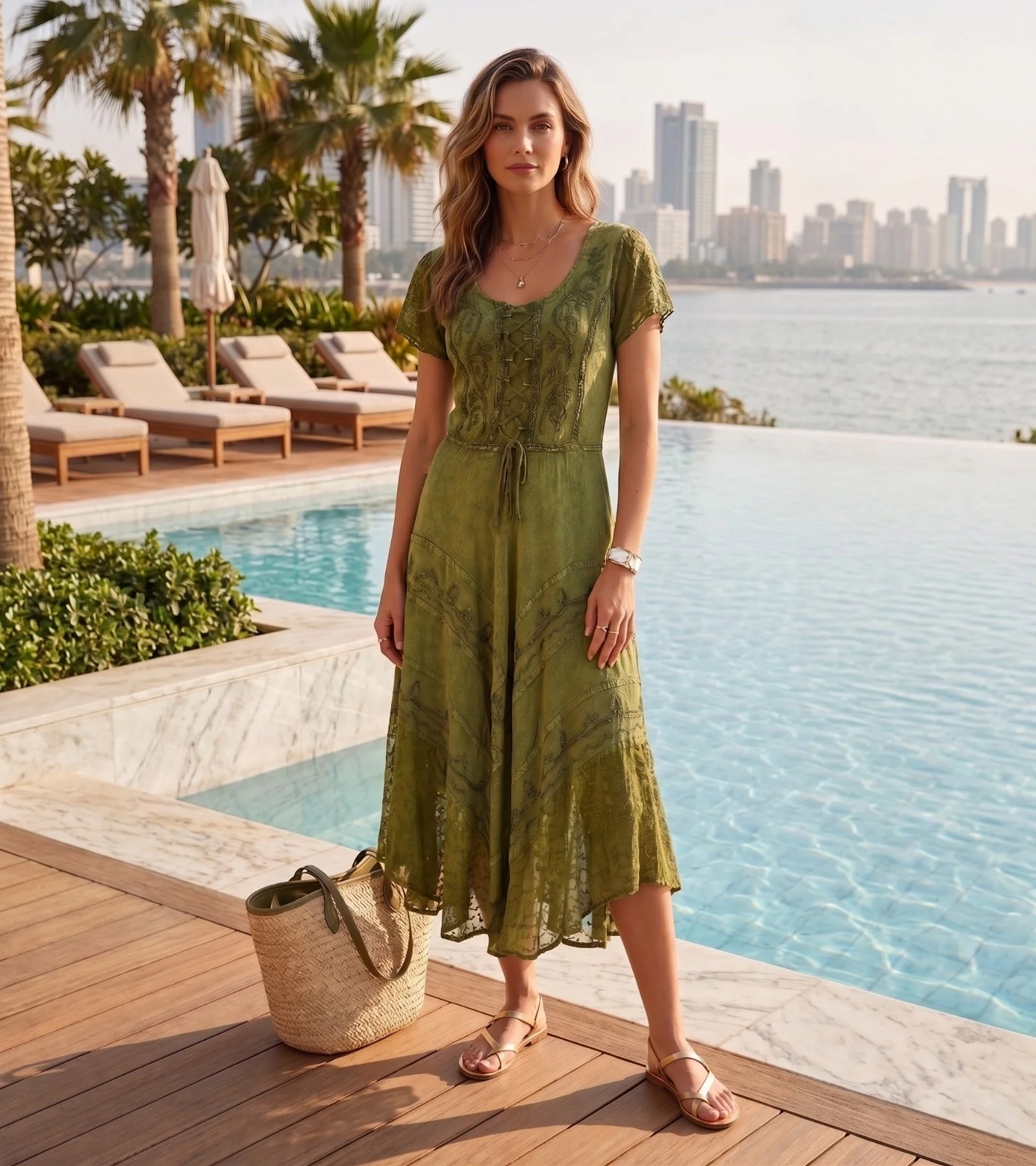 Sakkas Marigold Embroidered Fairy Dress - Image 24