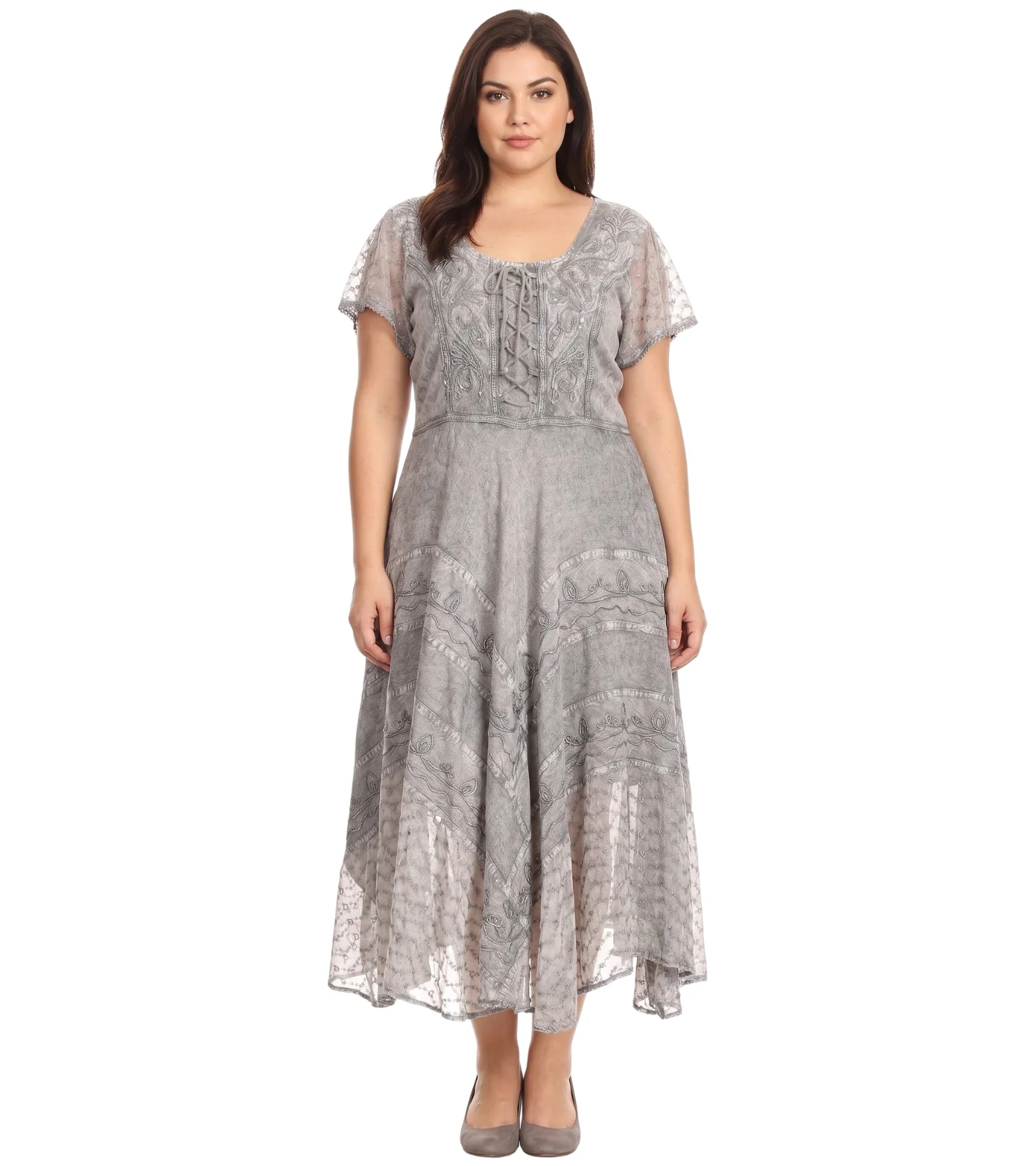 Sakkas Marigold Embroidered Fairy Dress - Image 27