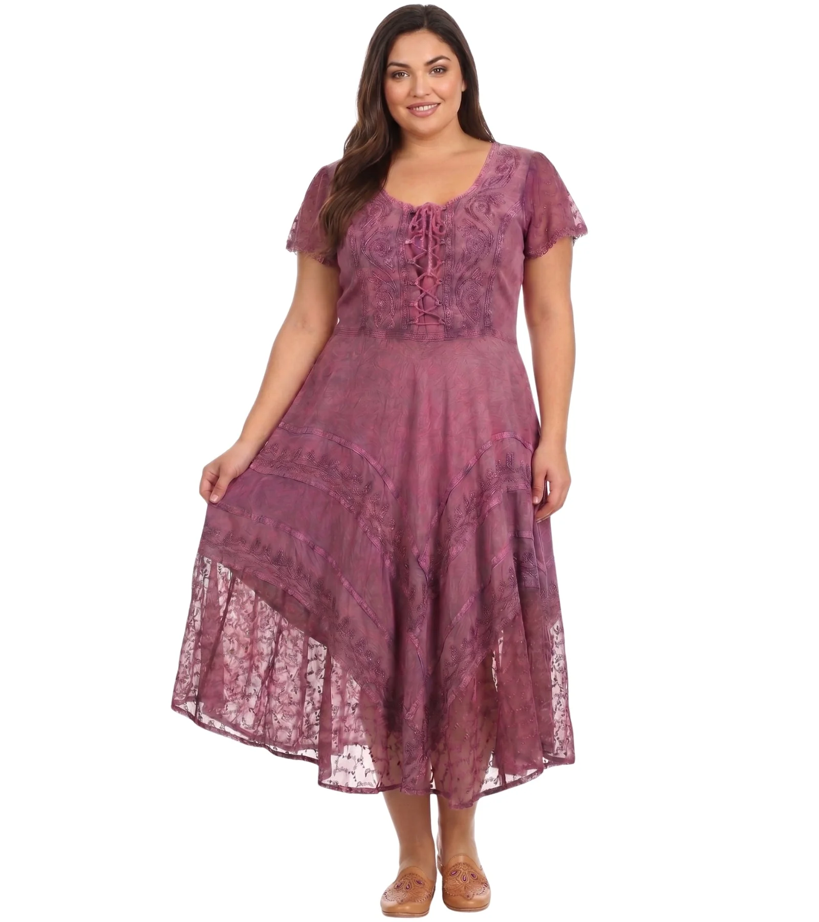 Sakkas Marigold Embroidered Fairy Dress - Image 39