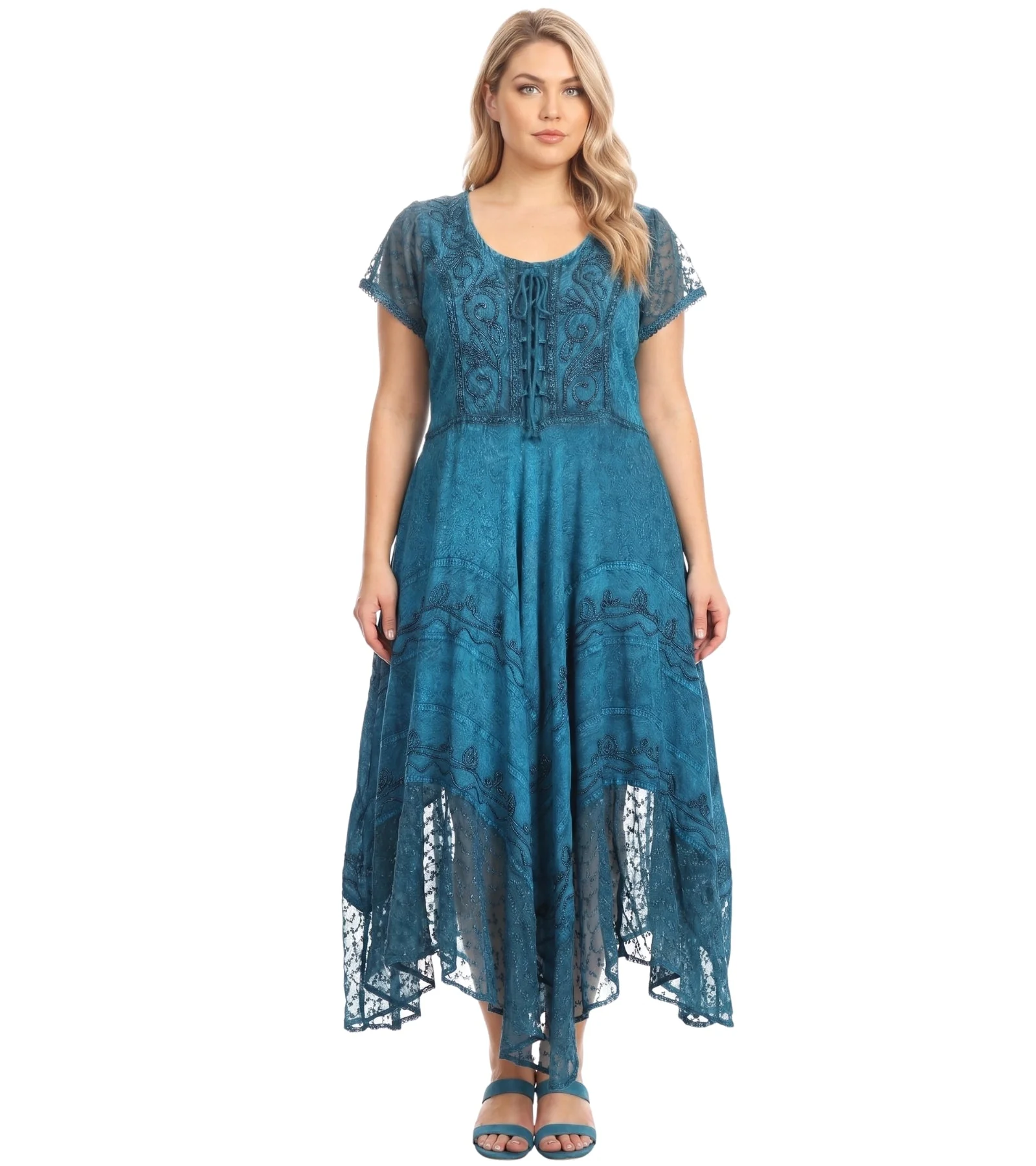 Sakkas Marigold Embroidered Fairy Dress - Image 51