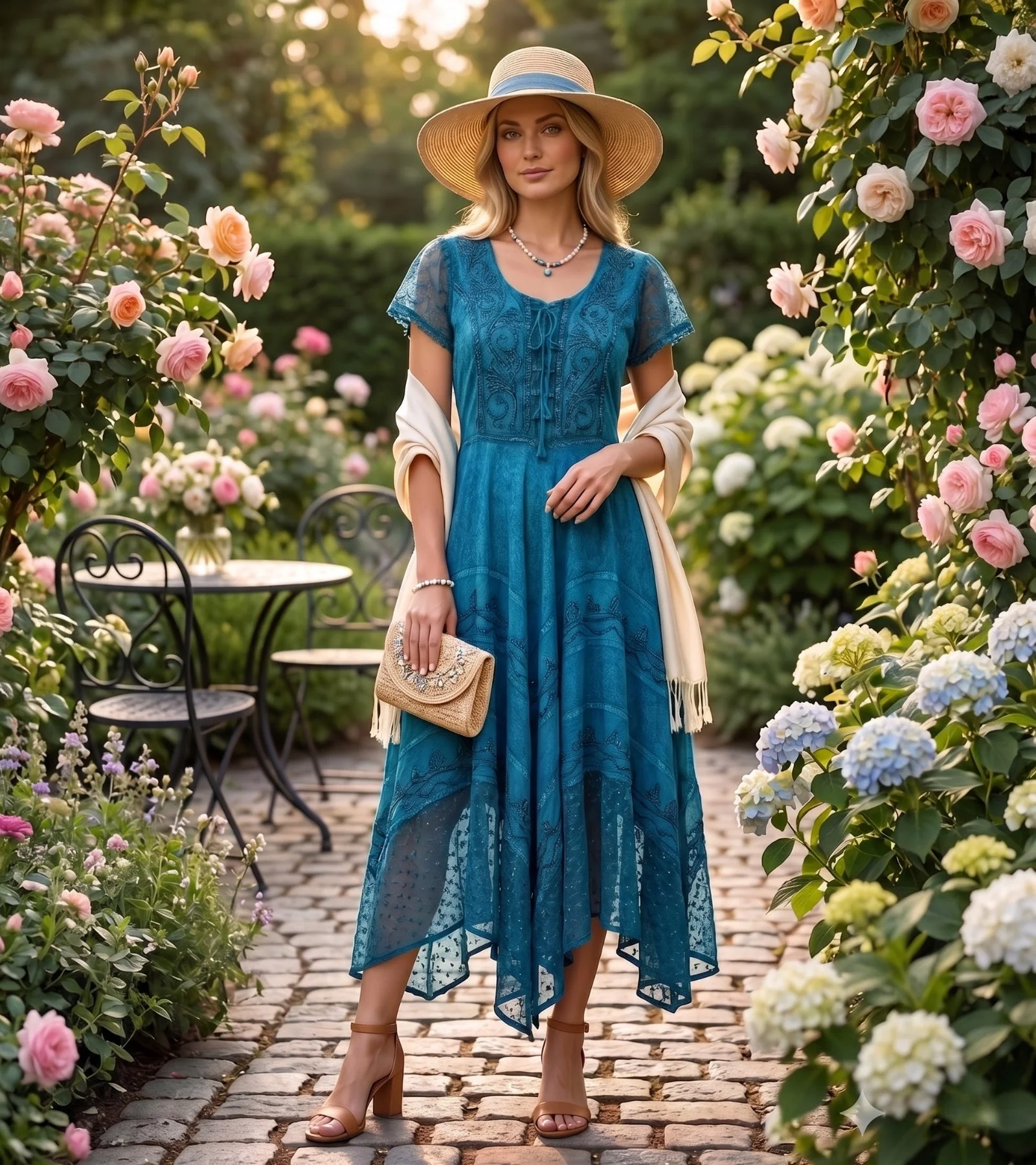 Sakkas Marigold Embroidered Fairy Dress - Image 54