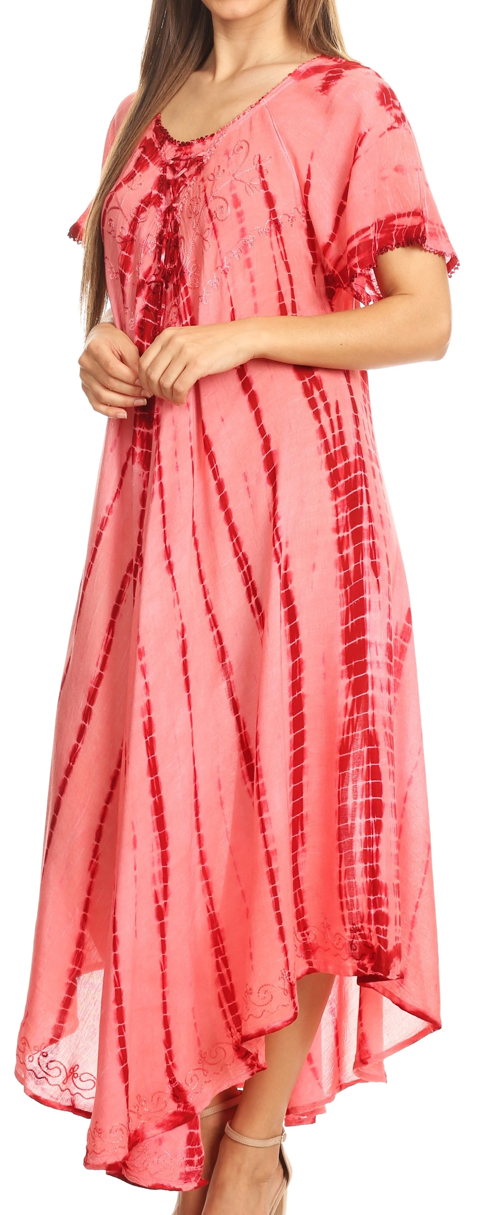 Sakkas Melika Tie Dye Caftan Dress - Image 28