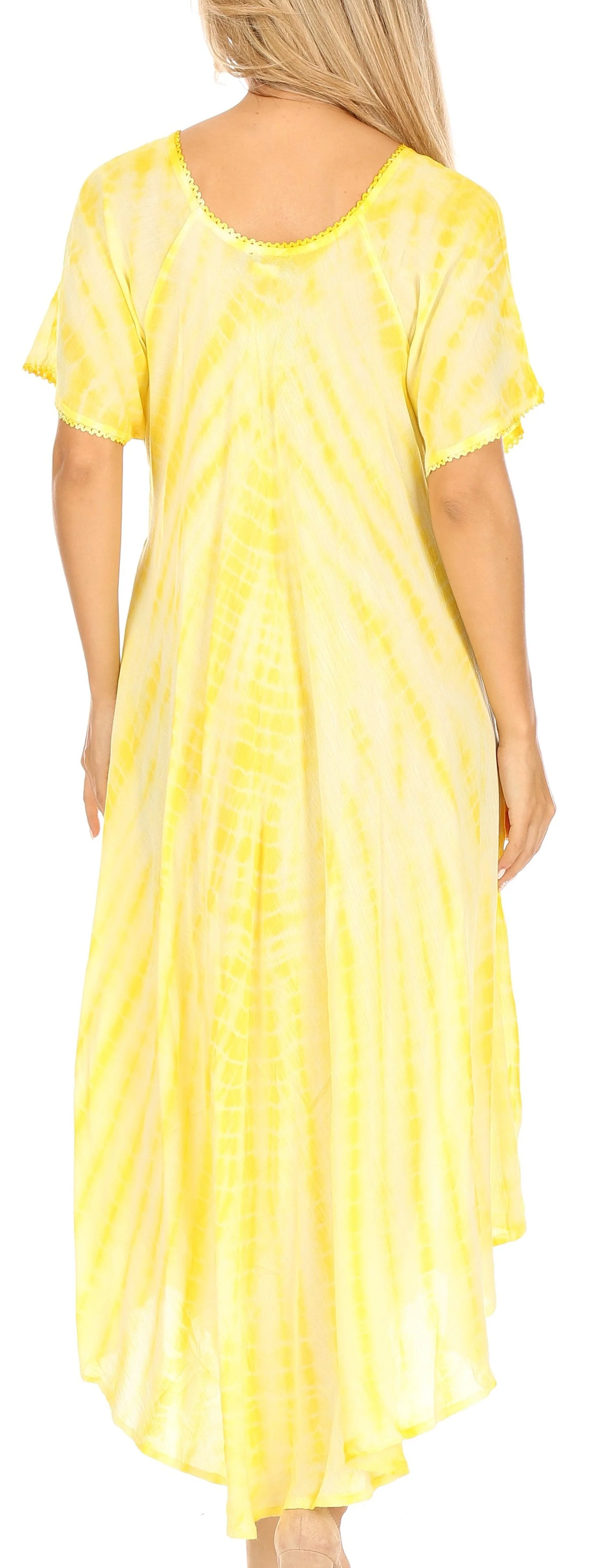 Sakkas Melika Tie Dye Caftan Dress - Image 37