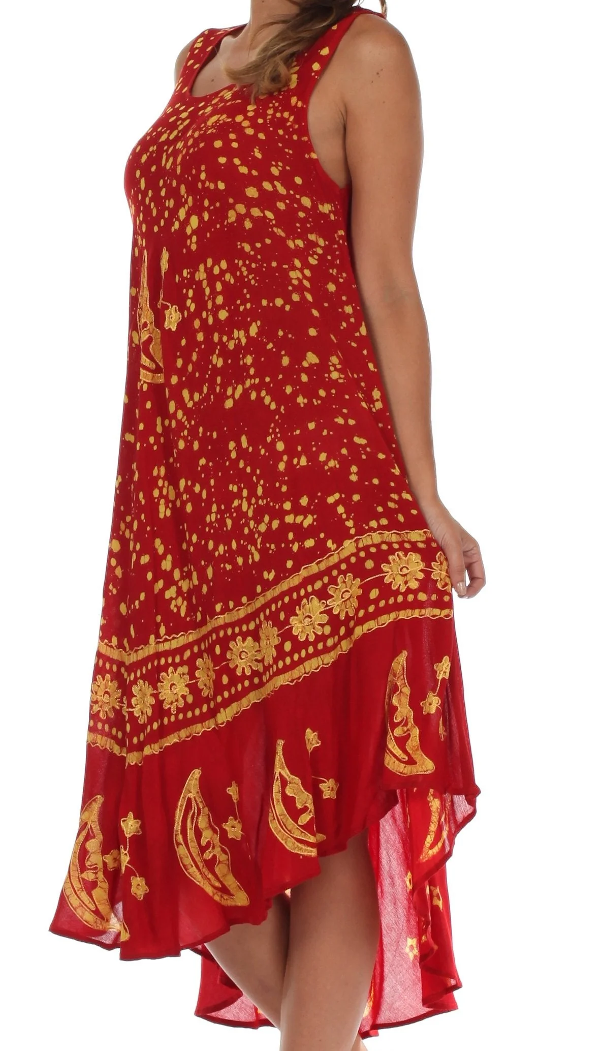 Sakkas Moon and Stars Batik Caftan Tank Dress / Cover Up - Image 111