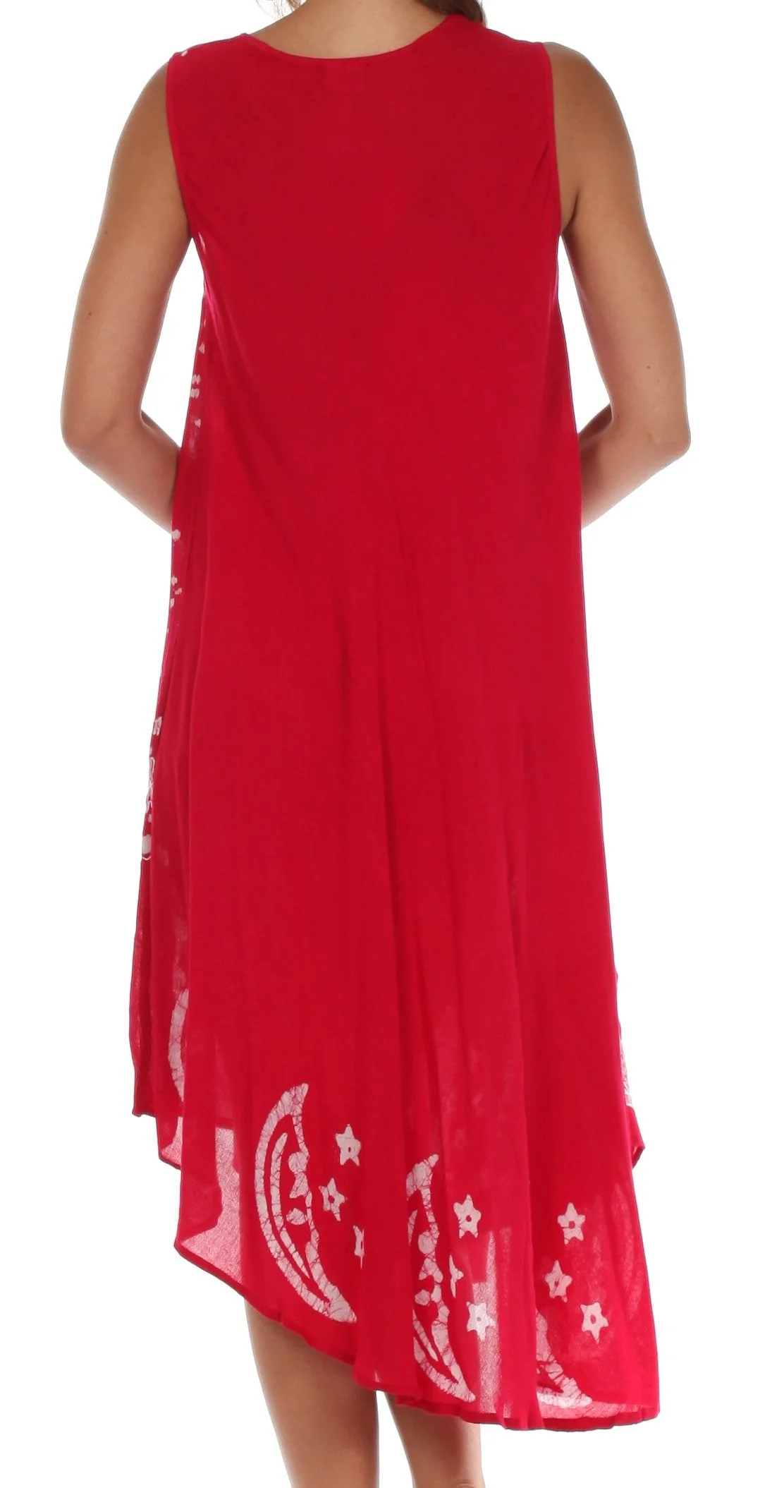 Sakkas Moon and Stars Batik Caftan Tank Dress / Cover Up - Image 116