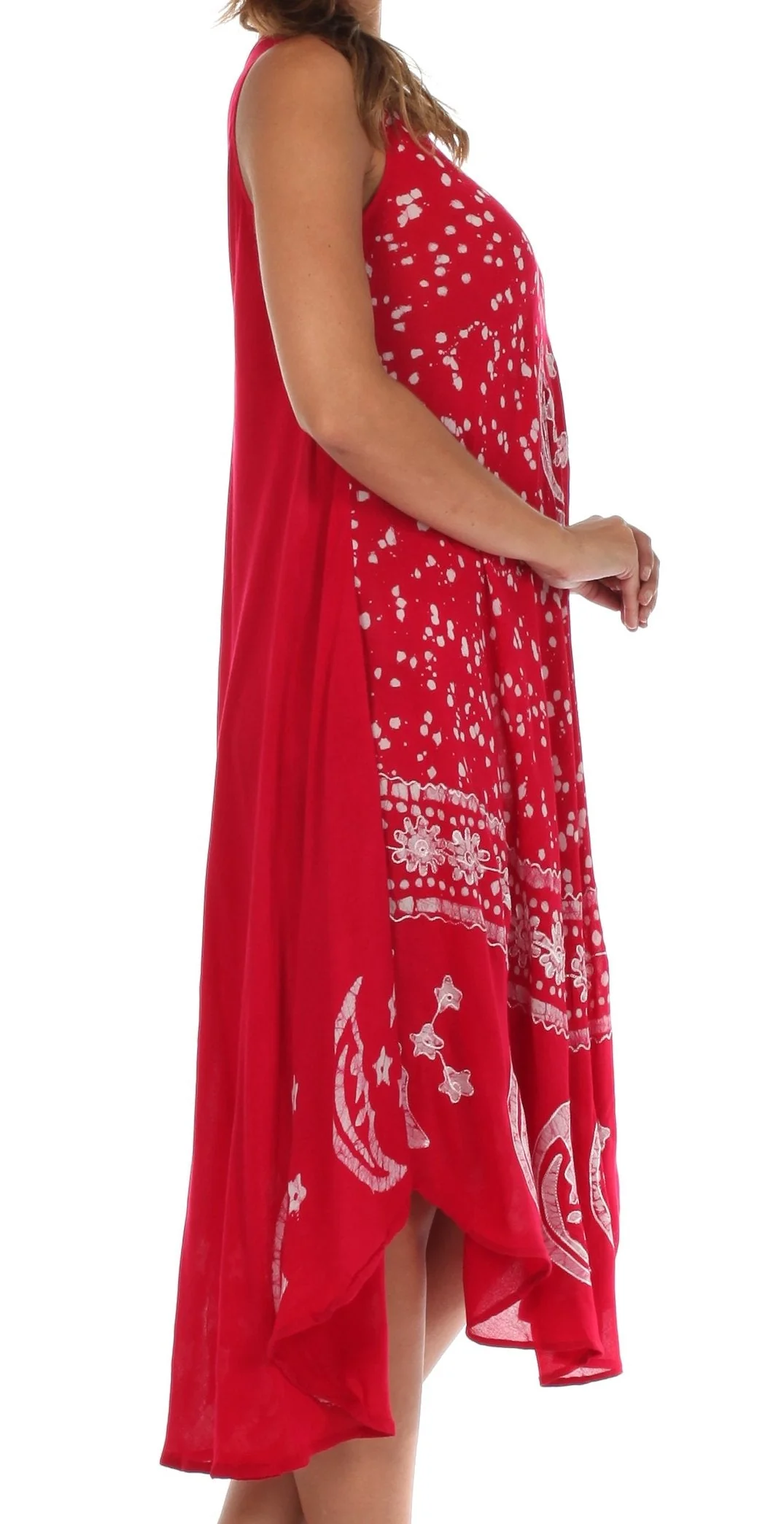 Sakkas Moon and Stars Batik Caftan Tank Dress / Cover Up - Image 118