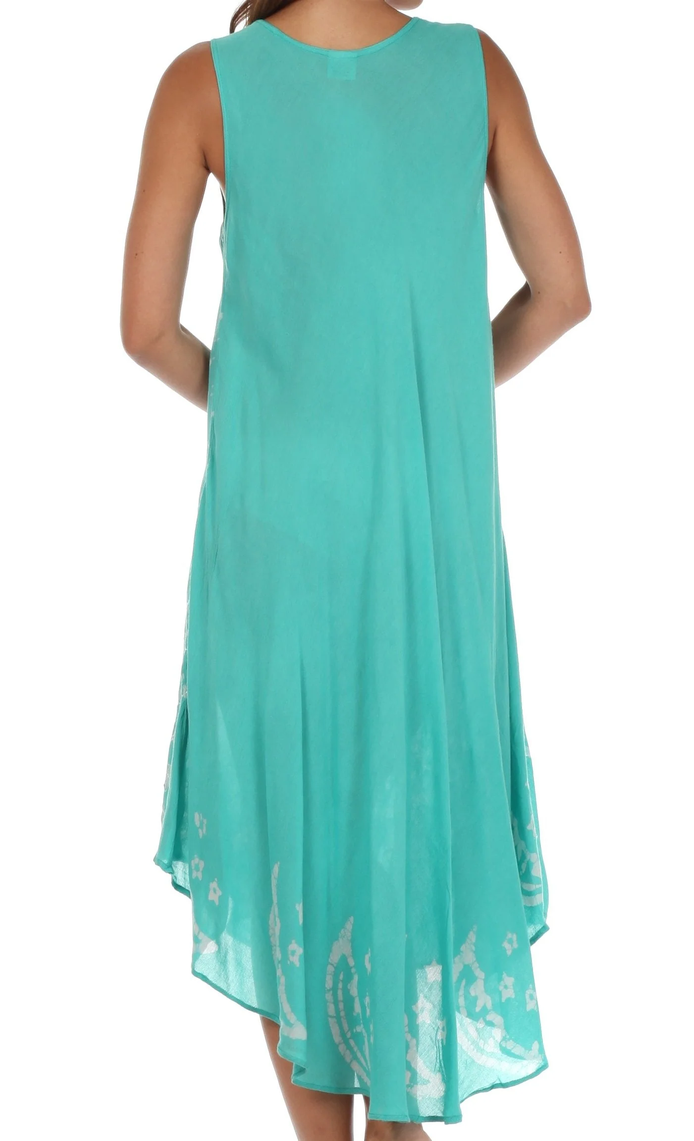Sakkas Moon and Stars Batik Caftan Tank Dress / Cover Up - Image 71