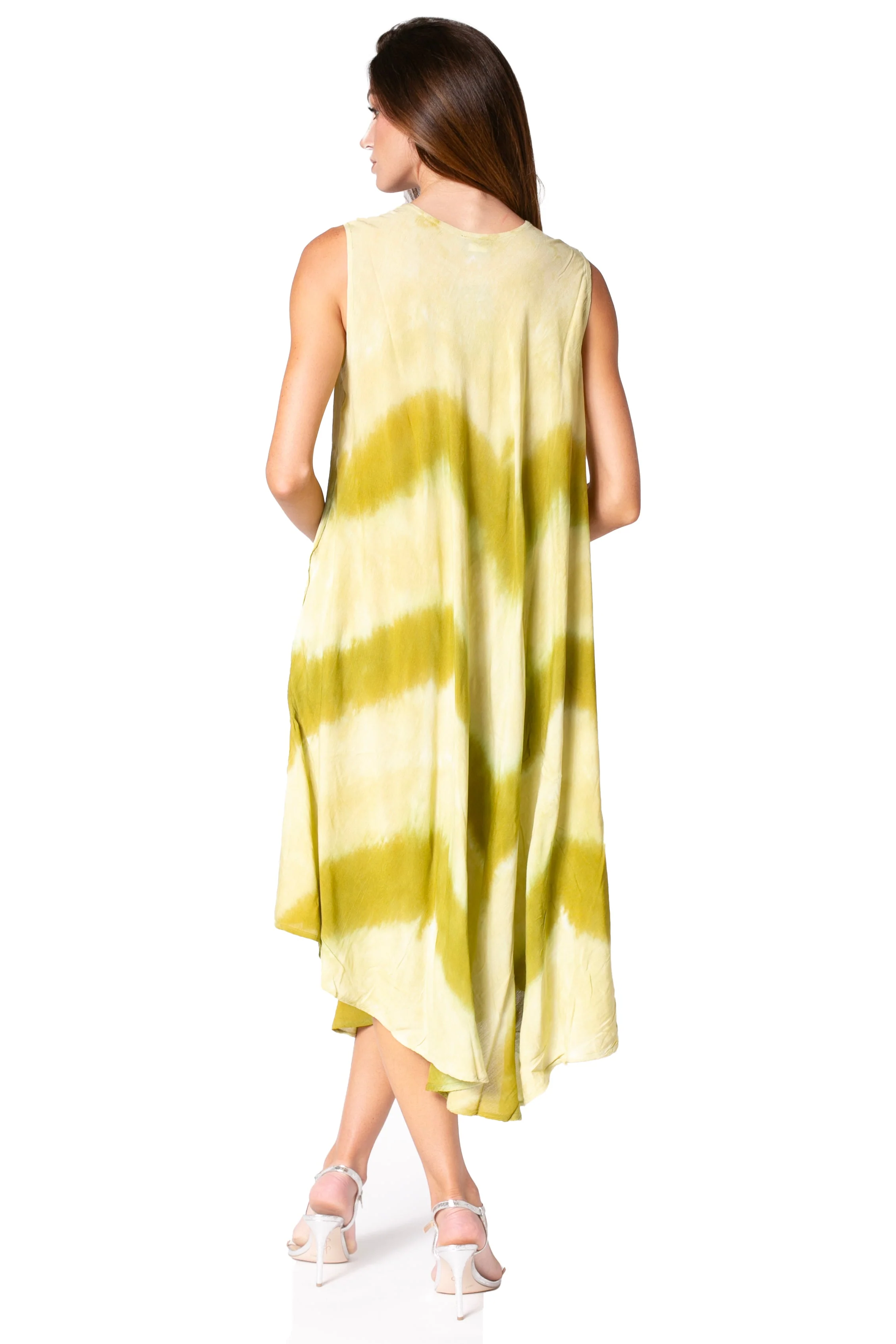 Sakkas Neja Women's Casual Maxi Summer Sleeveless Loose Fit Tie Dye Tank Dress - Image 77