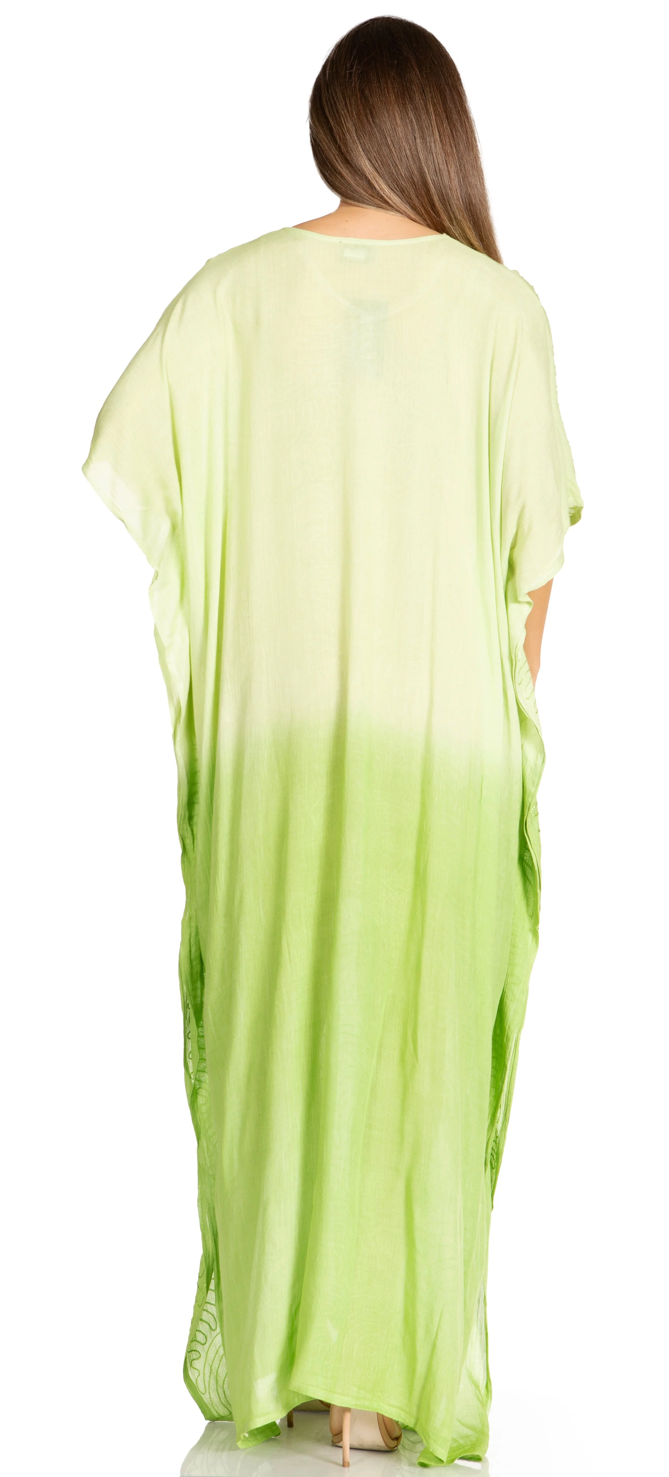 Sakkas Pilar Petite Women's Beach Maxi Caftan Dress in Short Sleeve Casual Style - Image 27