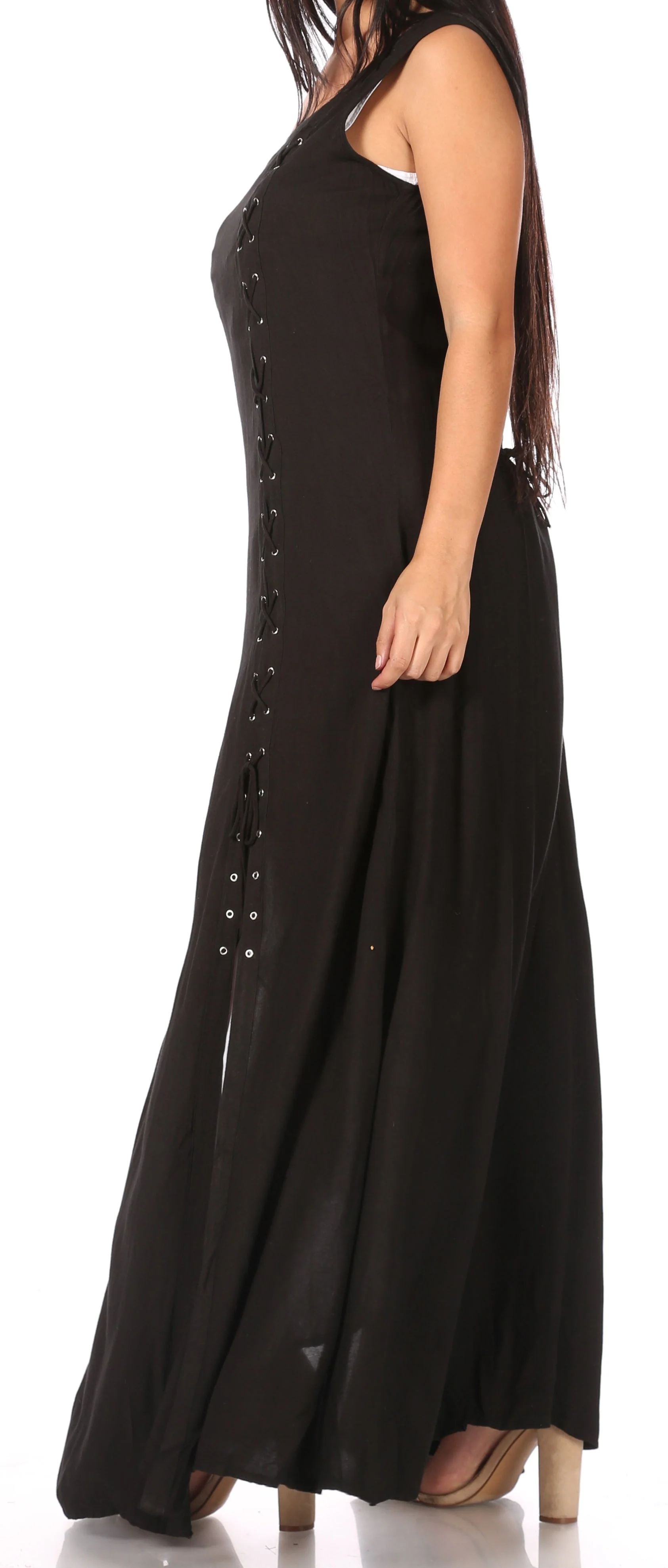 Sakkas Riva Women's Sleeveless Chemise + Over Dress Medieval Celtic Renaissance - Image 3